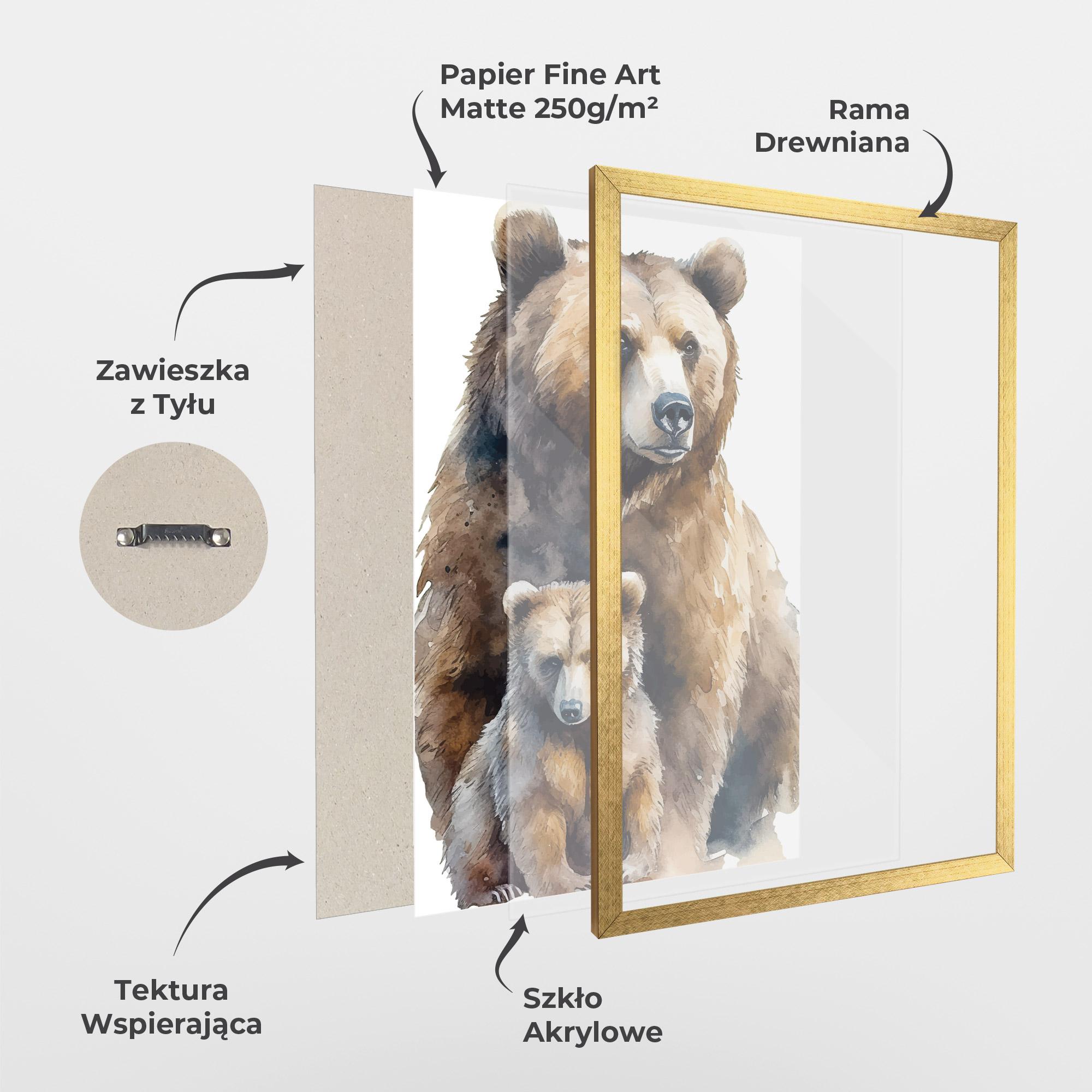Plakat w Ramie Mama Bear mockup 1