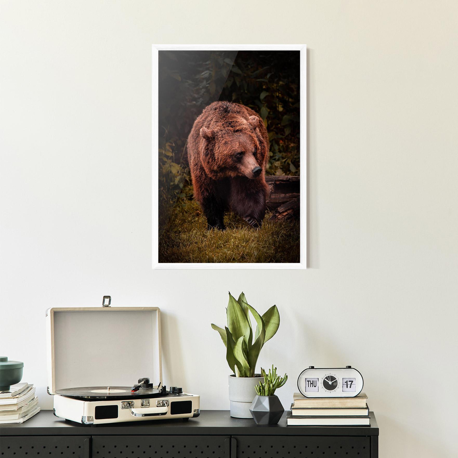 Plakat w Ramie Brown Bear mockup 2