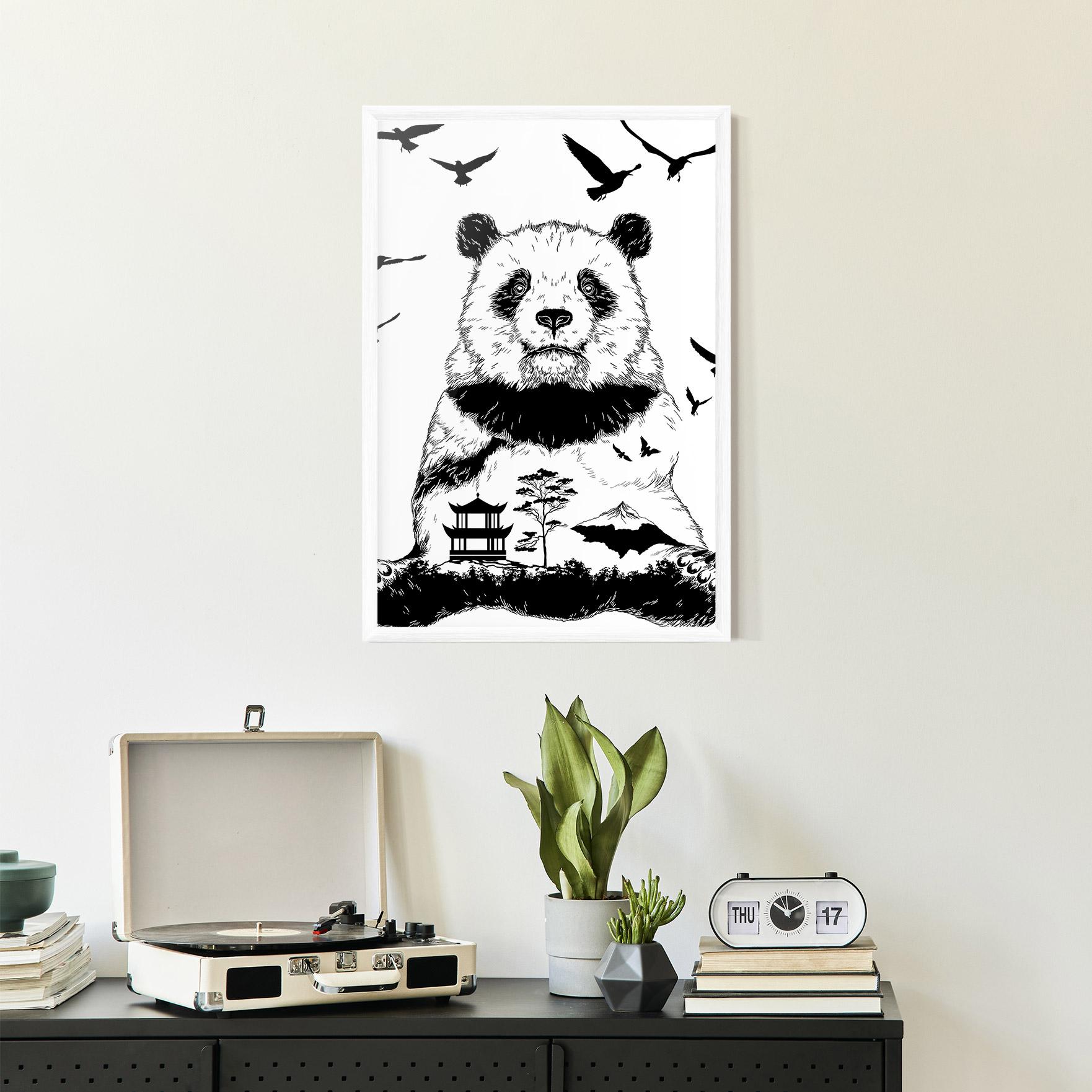 Plakat w Ramie Panda Bear mockup 2