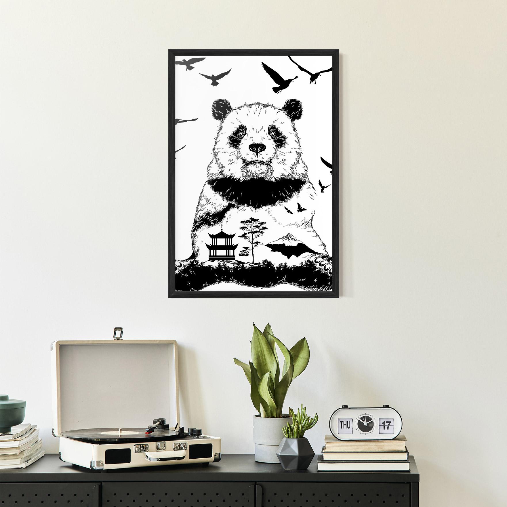 Plakat w Ramie Panda Bear mockup 2