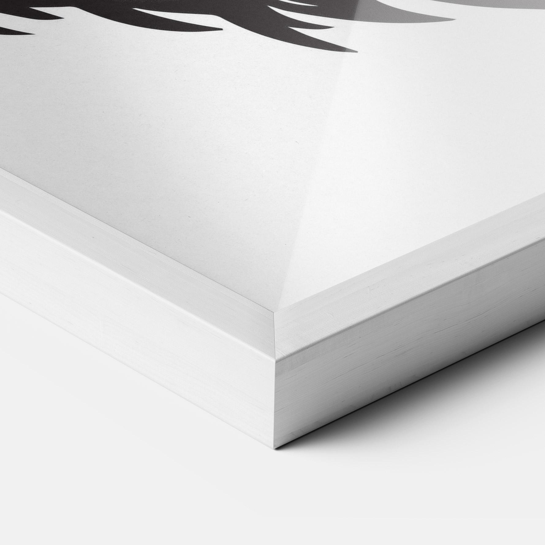 Plakat w Ramie Bear Black Head mockup 3