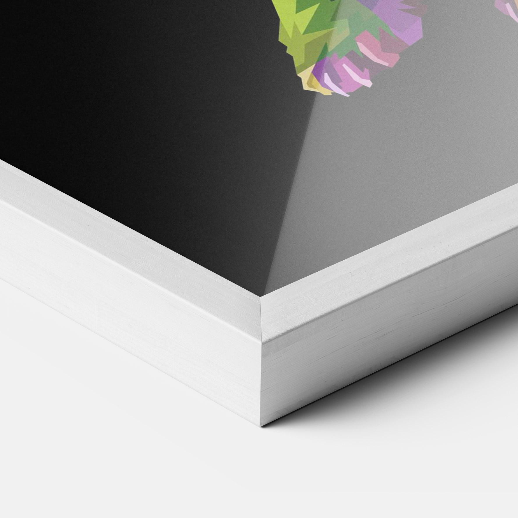 Plakat w Ramie Colorful Icebear mockup 3