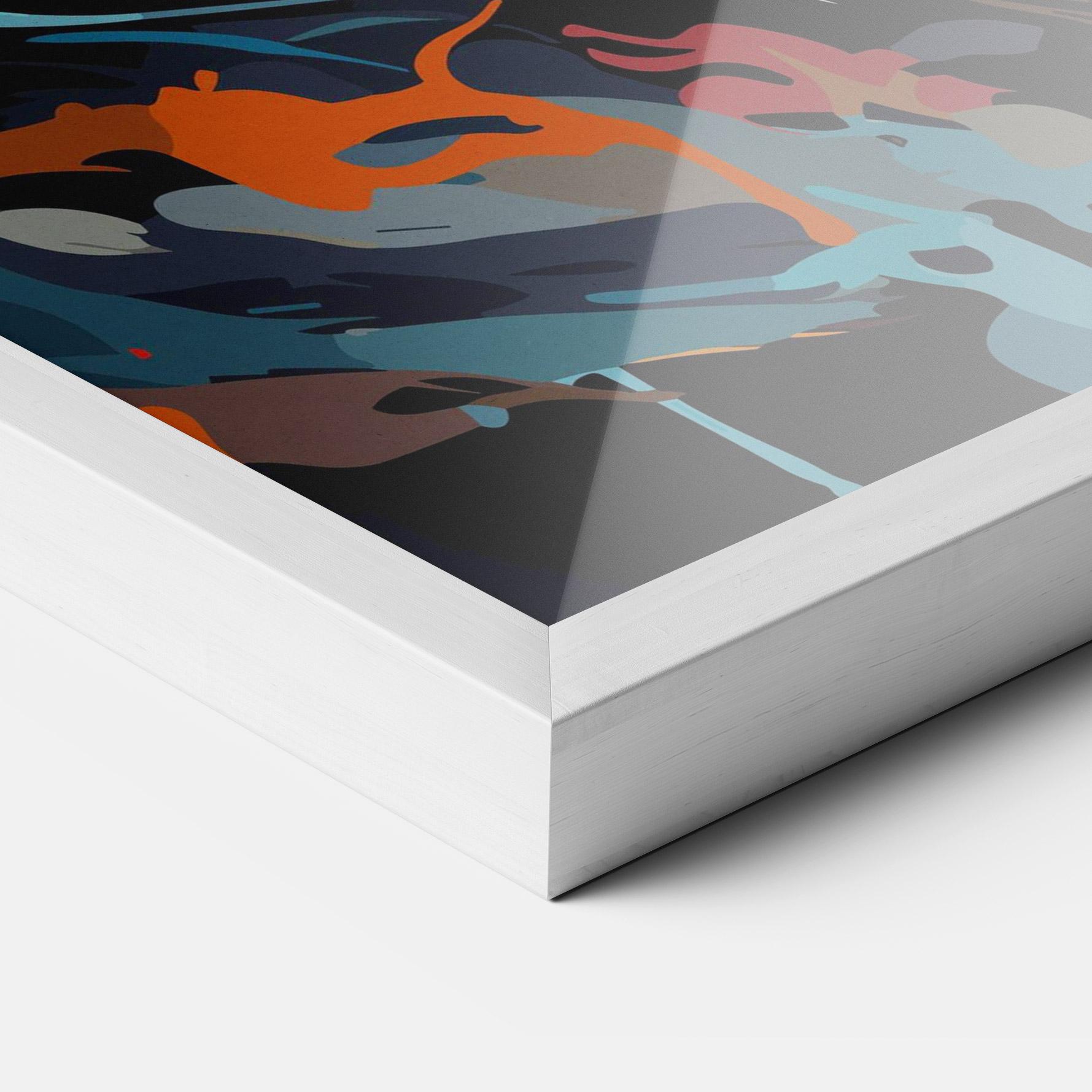 Plakat w Ramie Cream Color Bear mockup 3