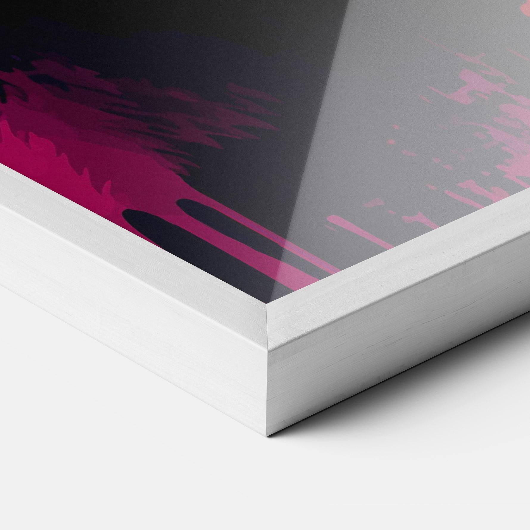 Plakat w Ramie Panda Color Art mockup 3