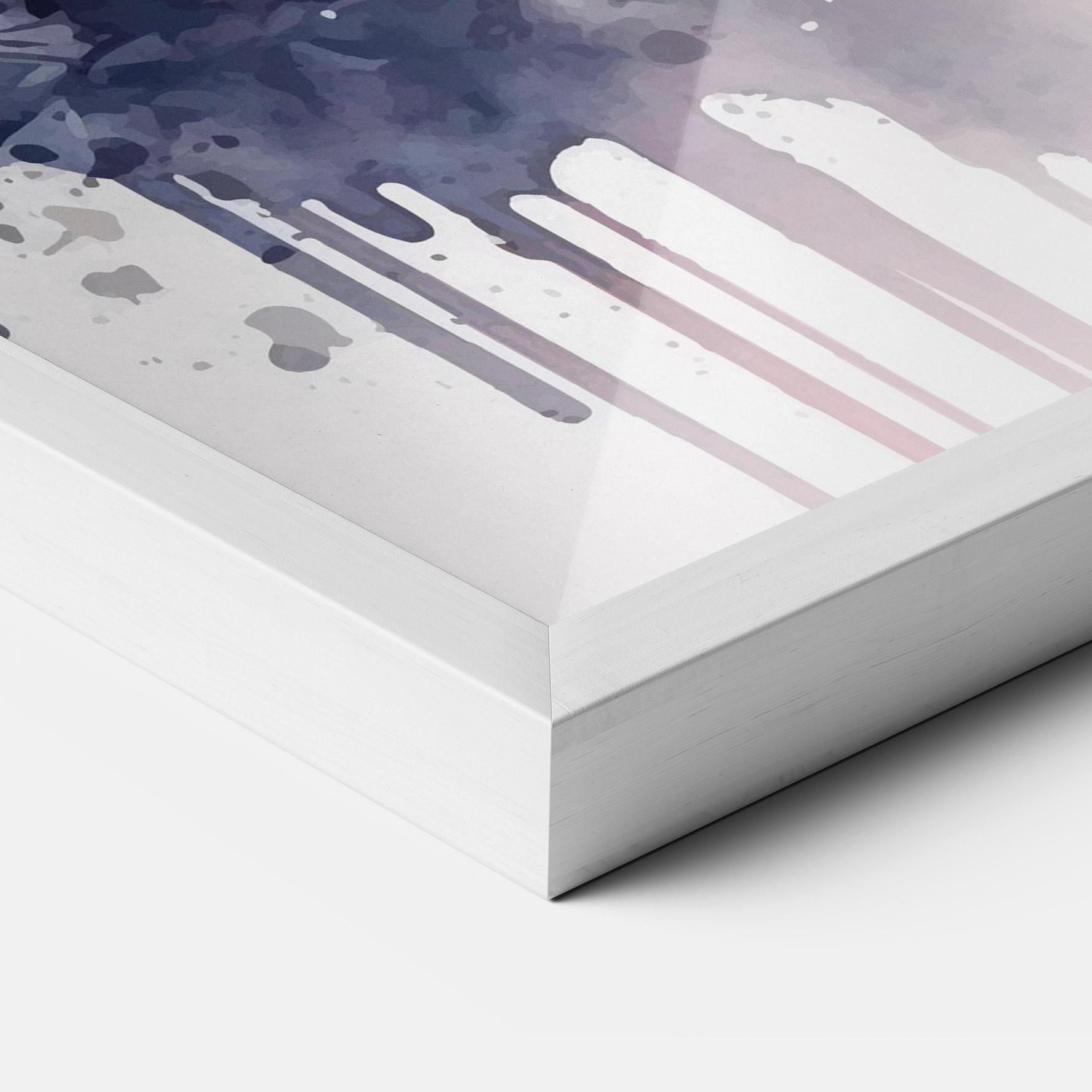 Plakat w Ramie Purple Panda Art mockup 3