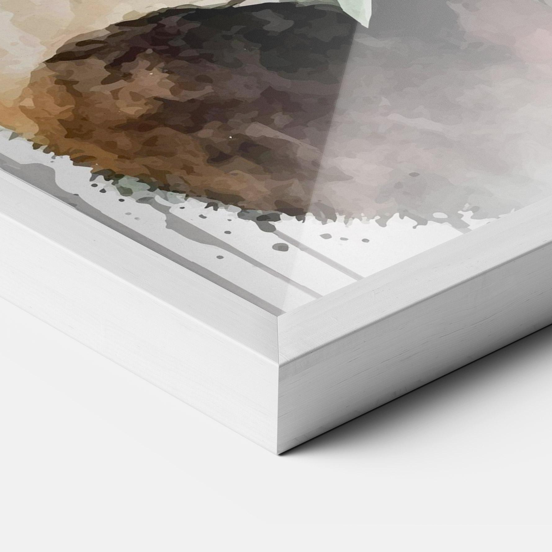 Plakat w Ramie Red Flower Panda mockup 3