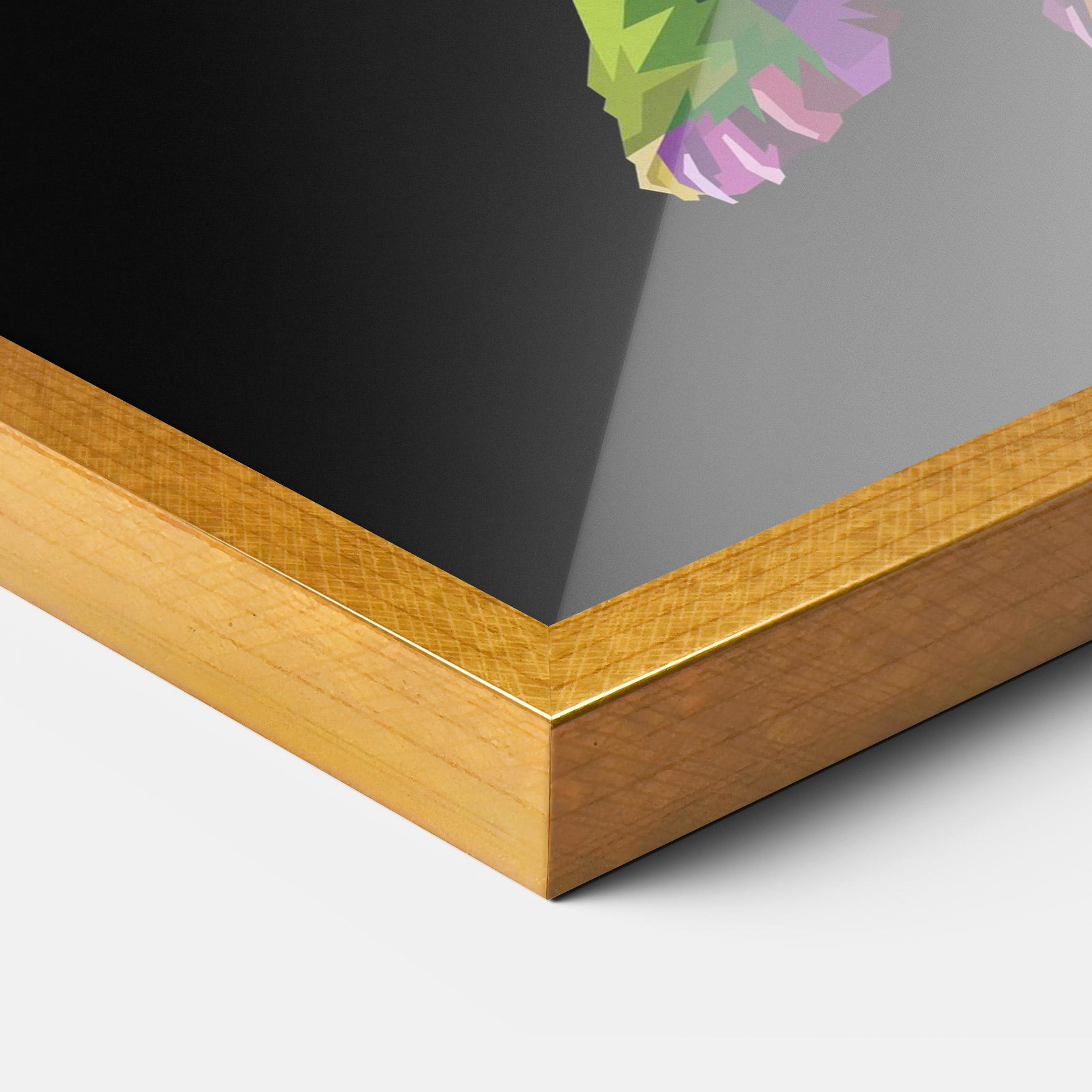 Plakat w Ramie Colorful Icebear mockup 3