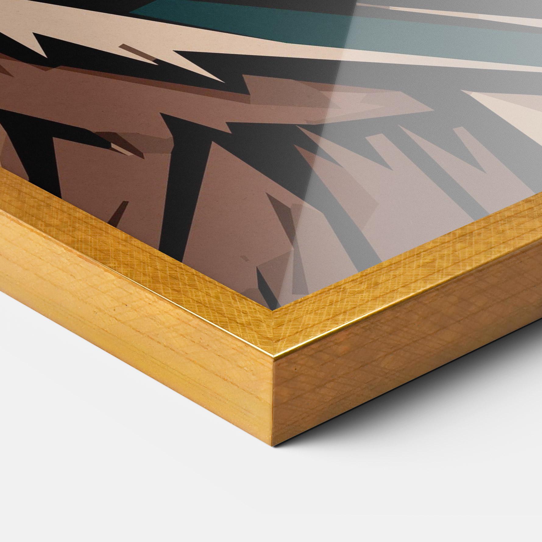 Plakat w Ramie Grizzly Art mockup 3