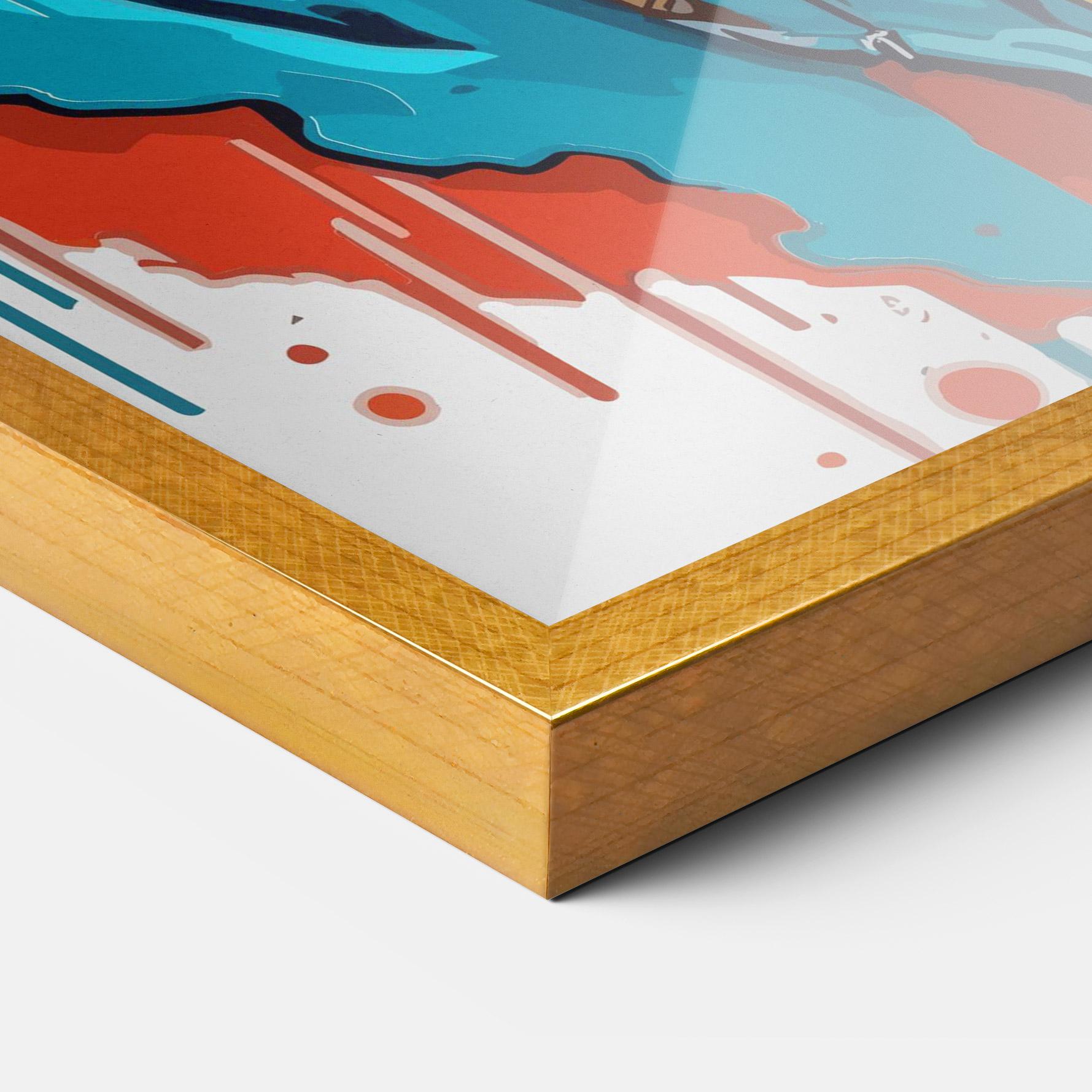 Plakat w Ramie Music Panda mockup 3