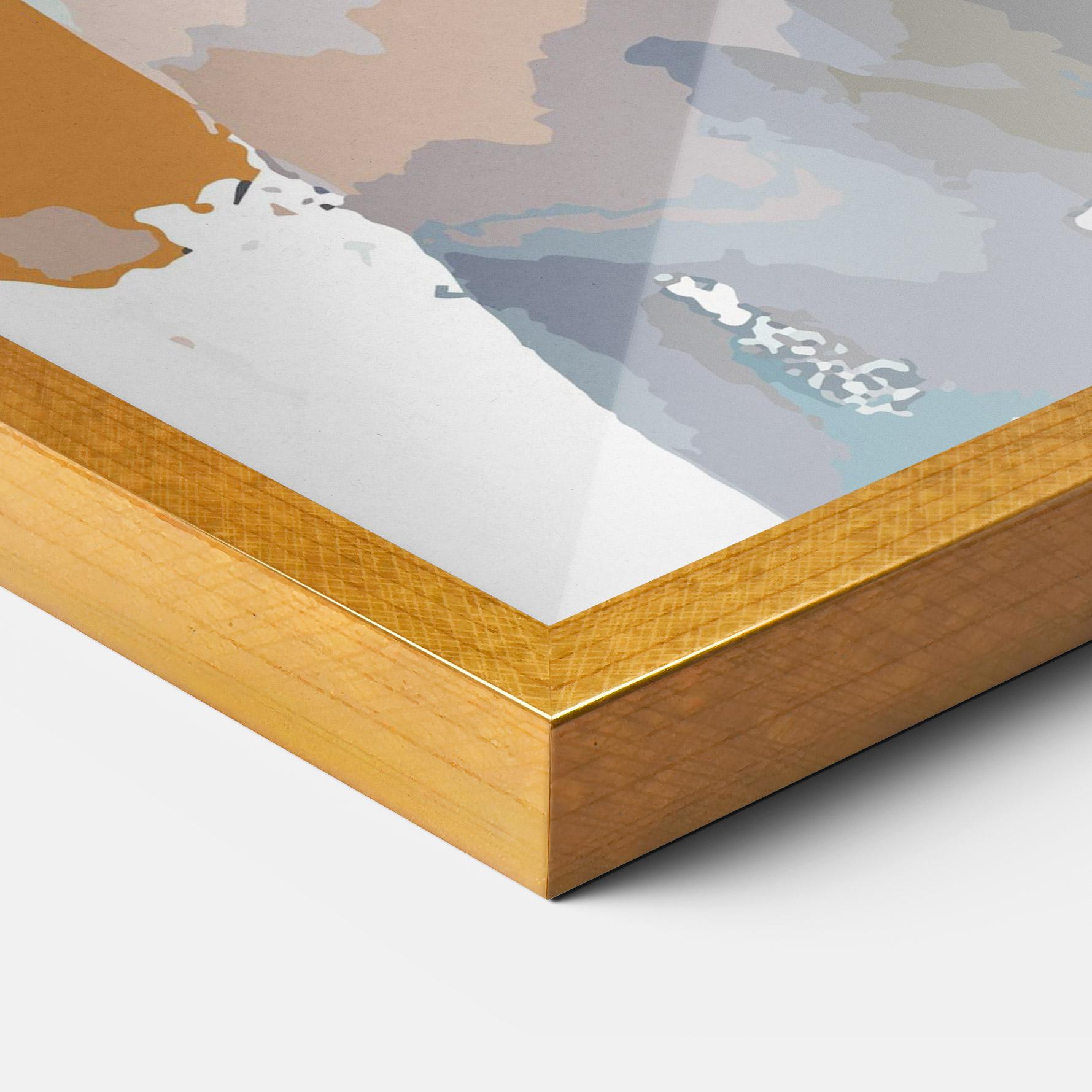 Plakat w Ramie Polar White Bear mockup 3