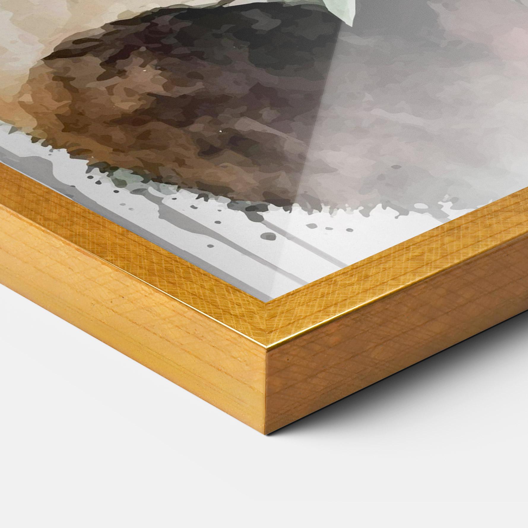 Plakat w Ramie Red Flower Panda mockup 3