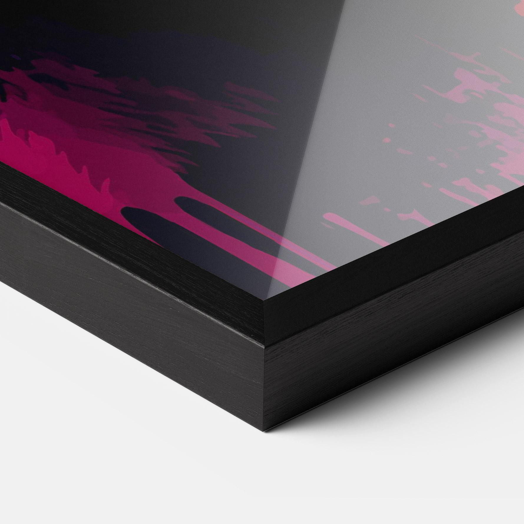 Plakat w Ramie Panda Color Art mockup 3