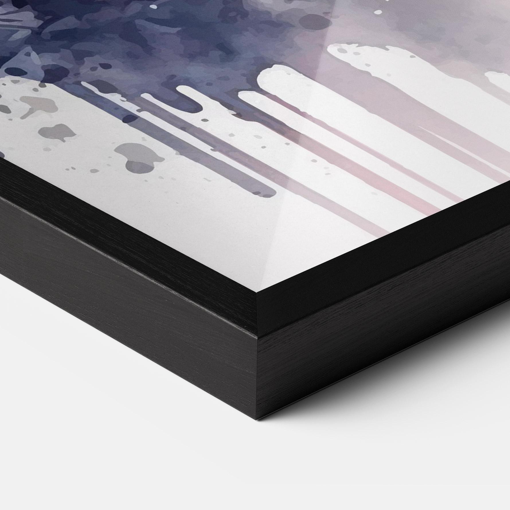 Plakat w Ramie Purple Panda Art mockup 3