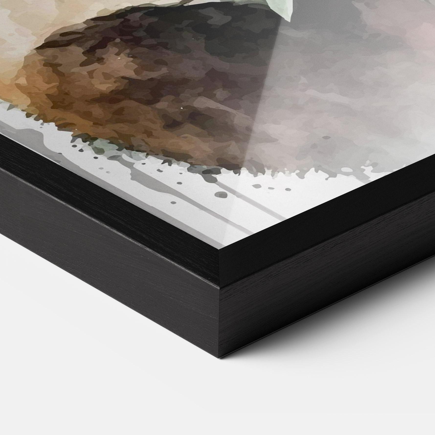 Plakat w Ramie Red Flower Panda mockup 3