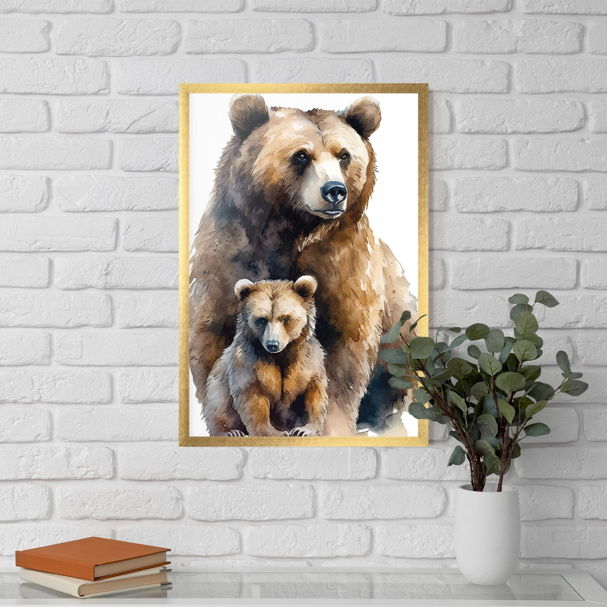 Plakat w Ramie Mama Bear mockup 5