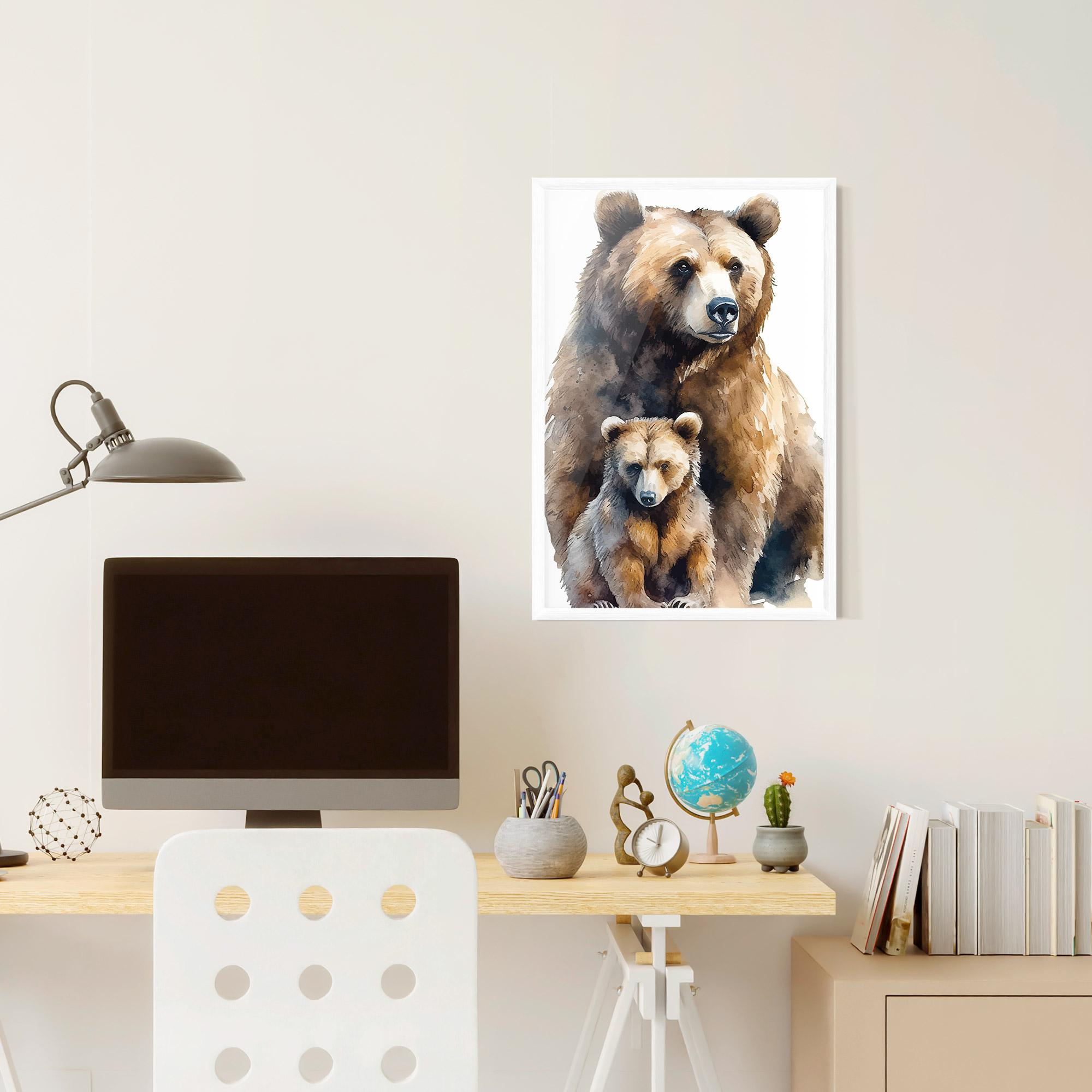 Plakat w Ramie Mama Bear mockup 6