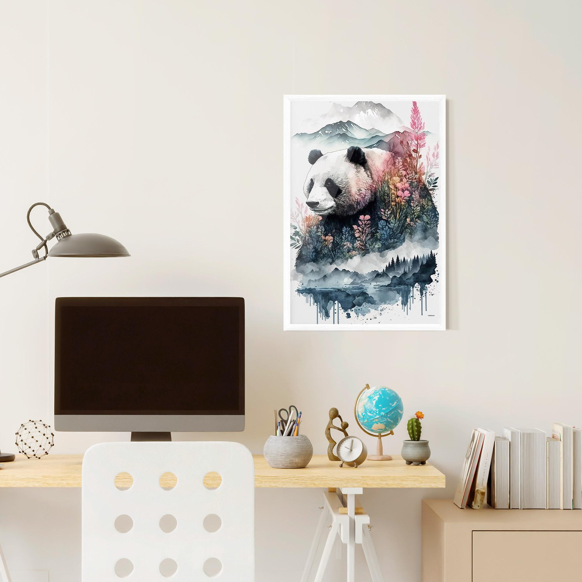 Plakat w Ramie Panda Art mockup 6