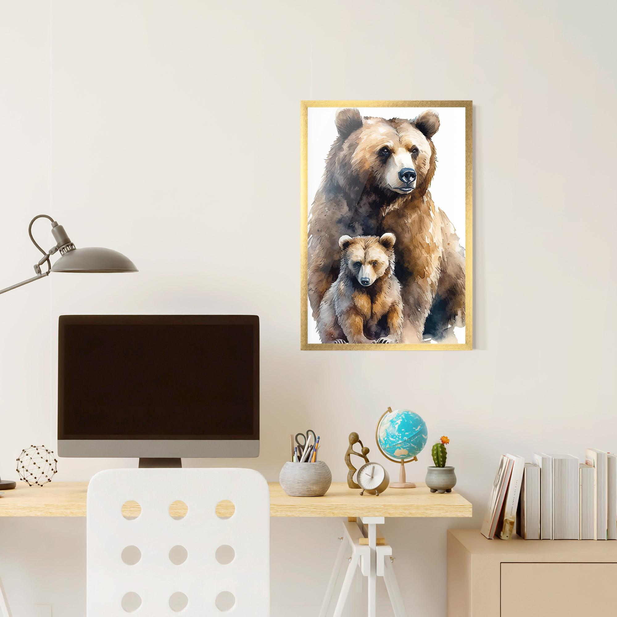 Plakat w Ramie Mama Bear mockup 6