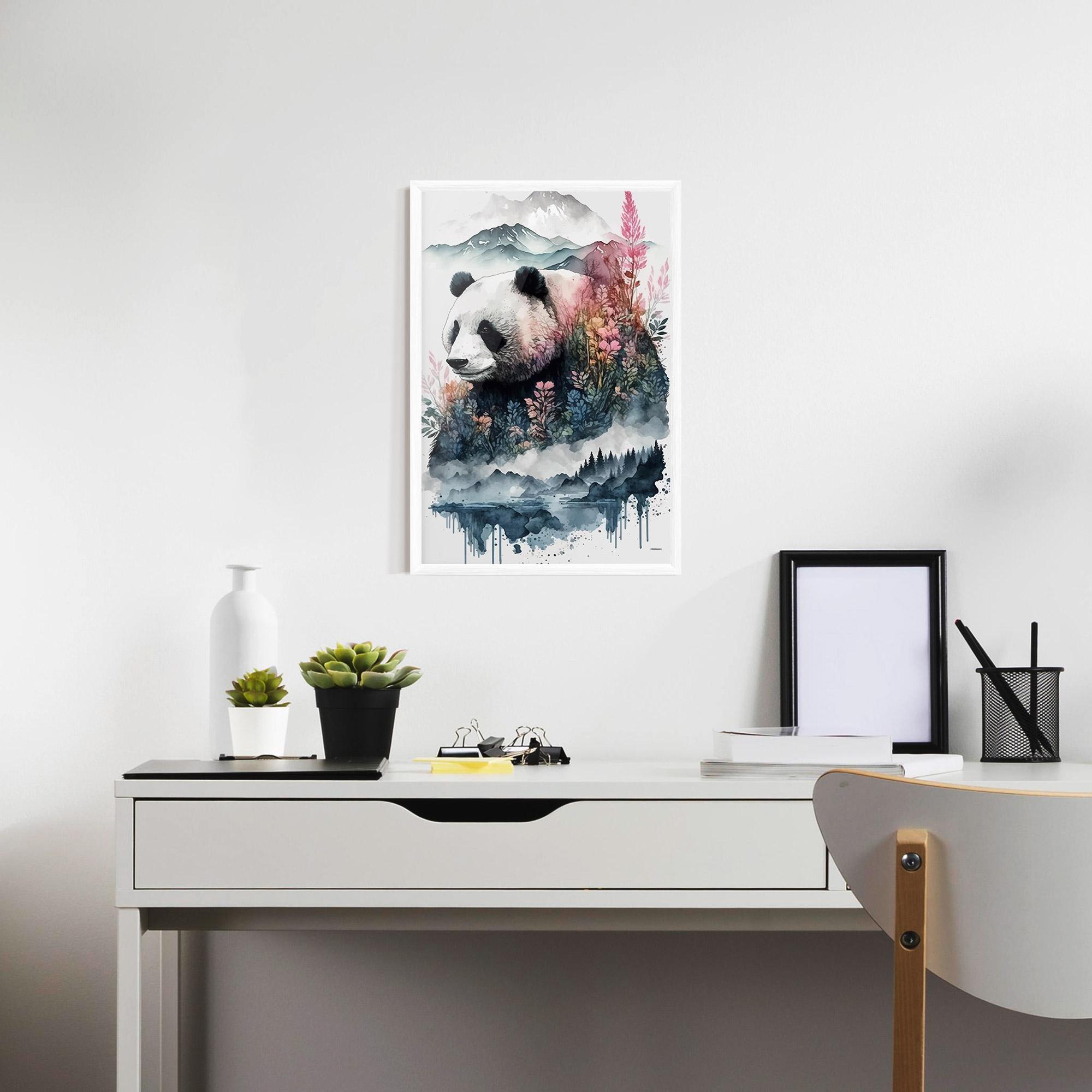 Plakat w Ramie Panda Art mockup 7