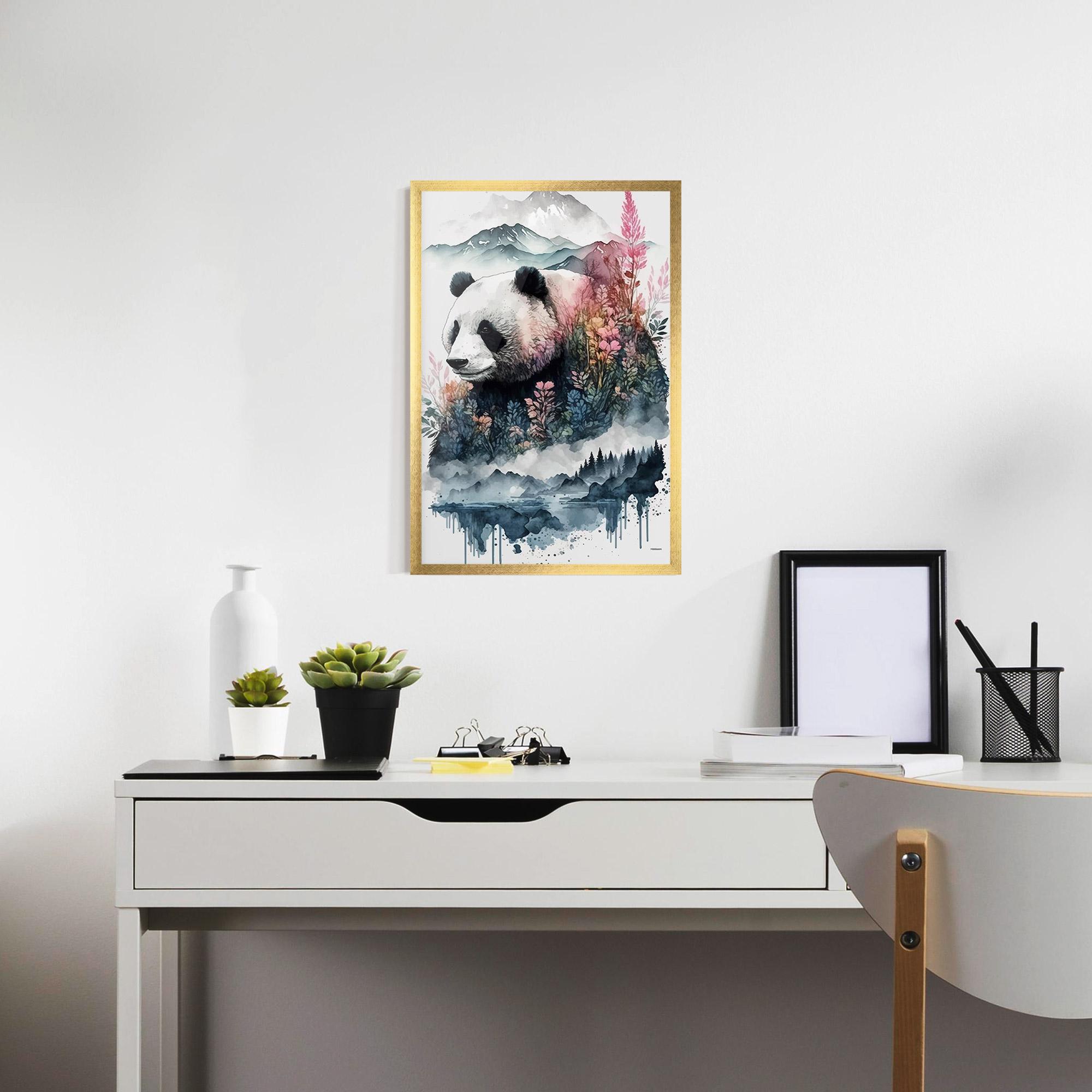 Plakat w Ramie Panda Art mockup 7