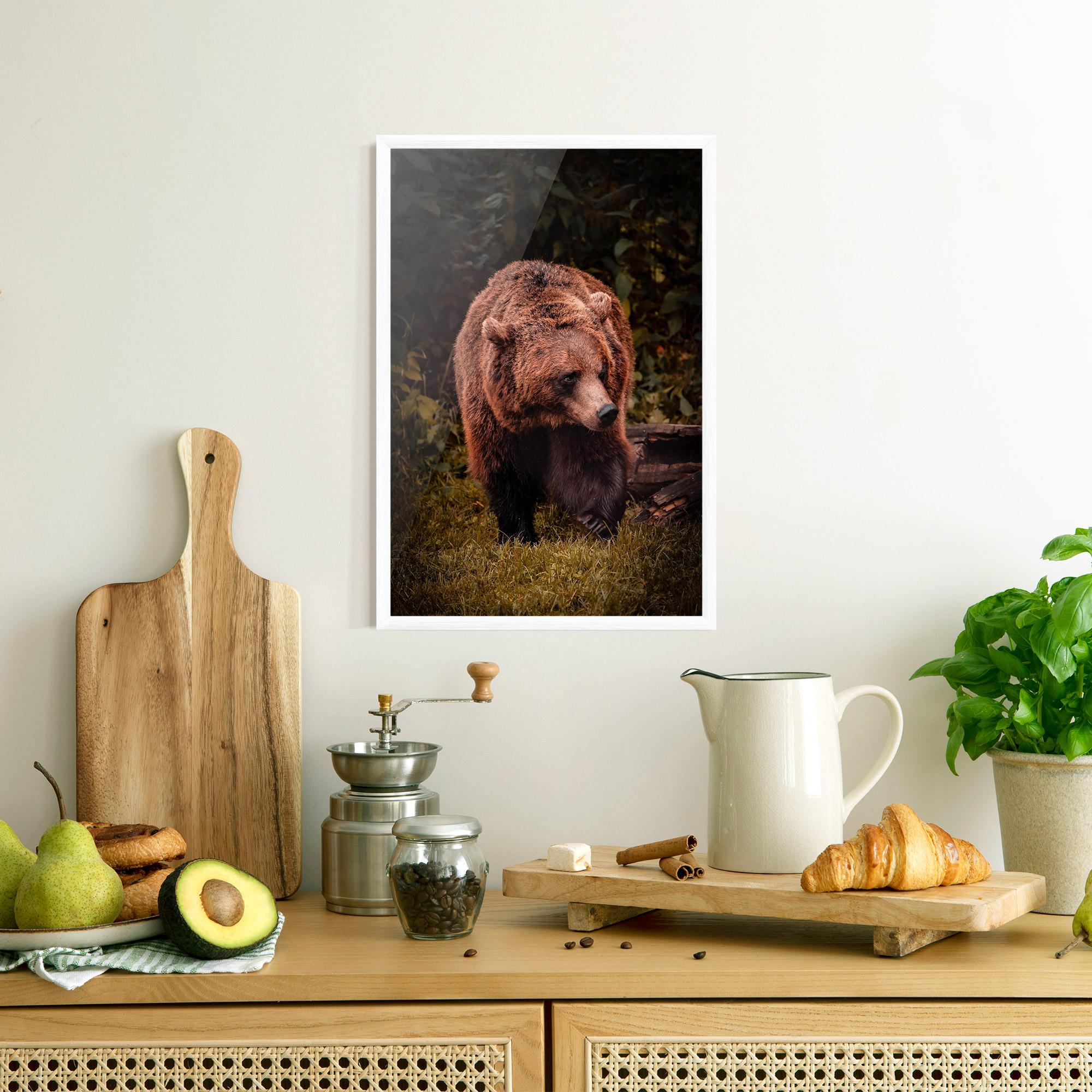 Plakat w Ramie Brown Bear mockup 8