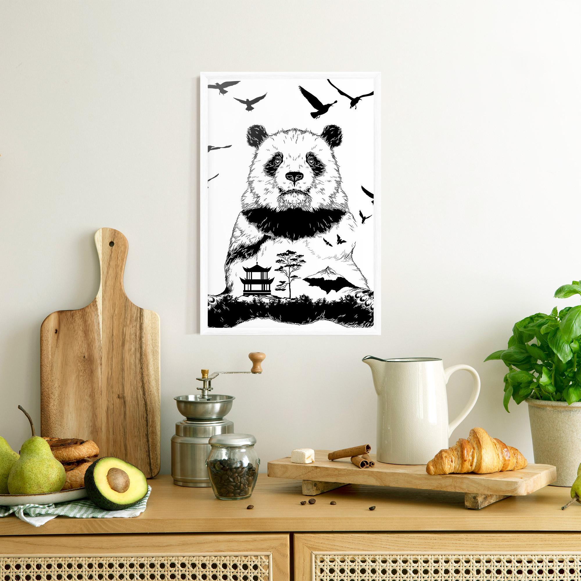 Plakat w Ramie Panda Bear mockup 8