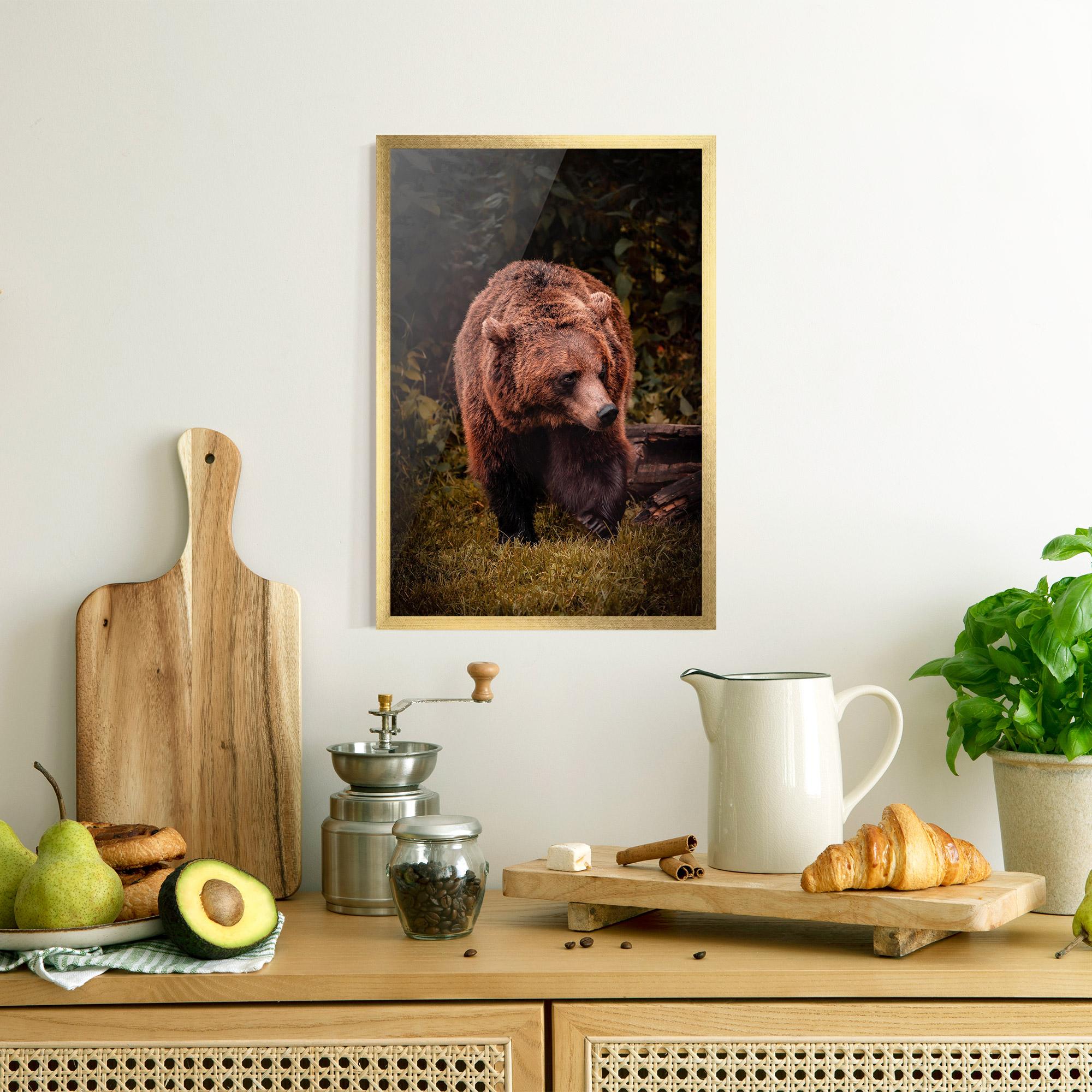 Plakat w Ramie Brown Bear mockup 8