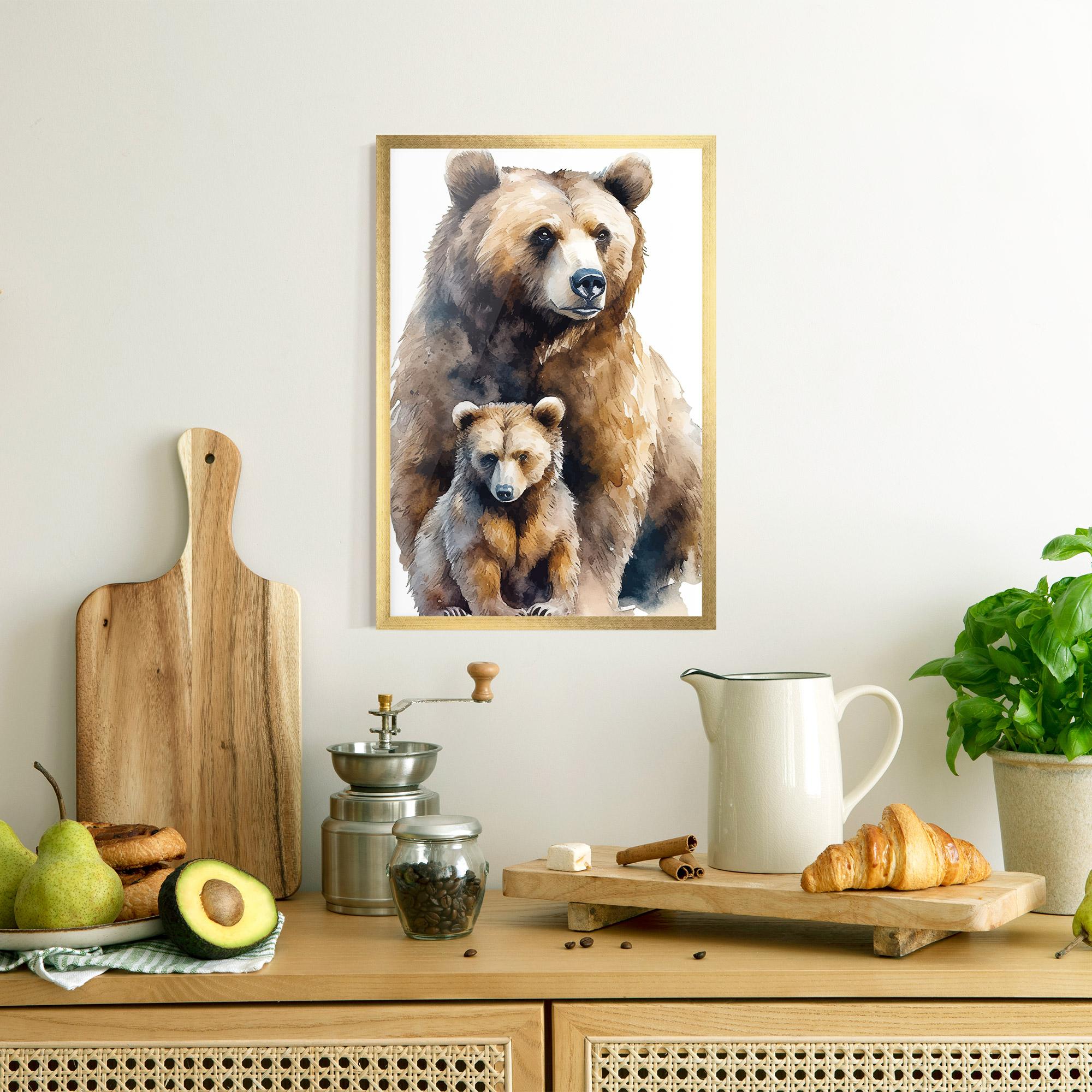 Plakat w Ramie Mama Bear mockup 8