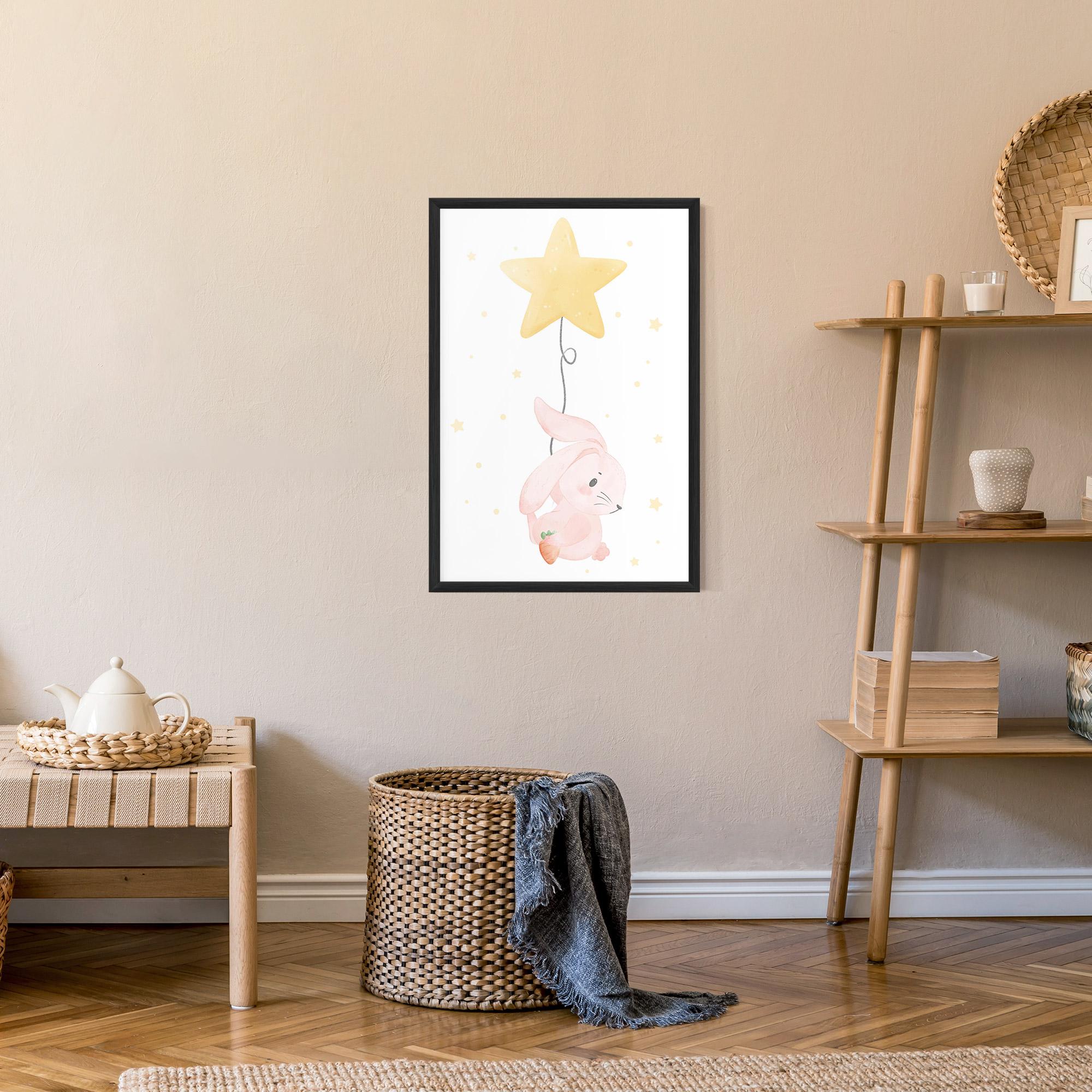 Plakat w Ramie Star Bunny mockup 9