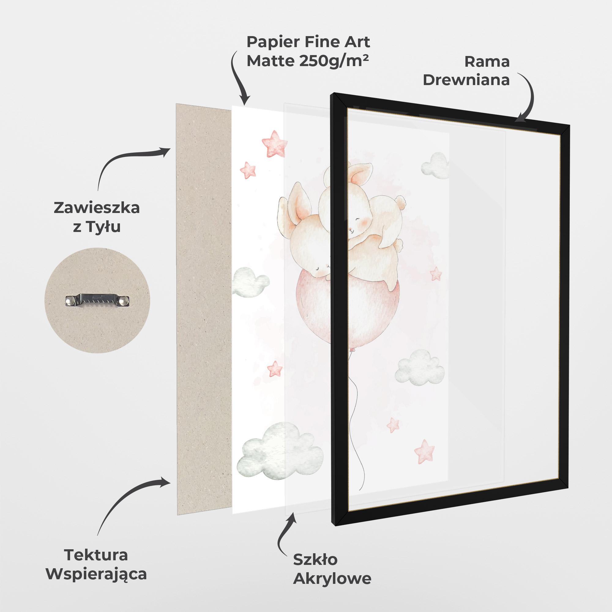 Plakat w Ramie Balloon Bunny mockup 1