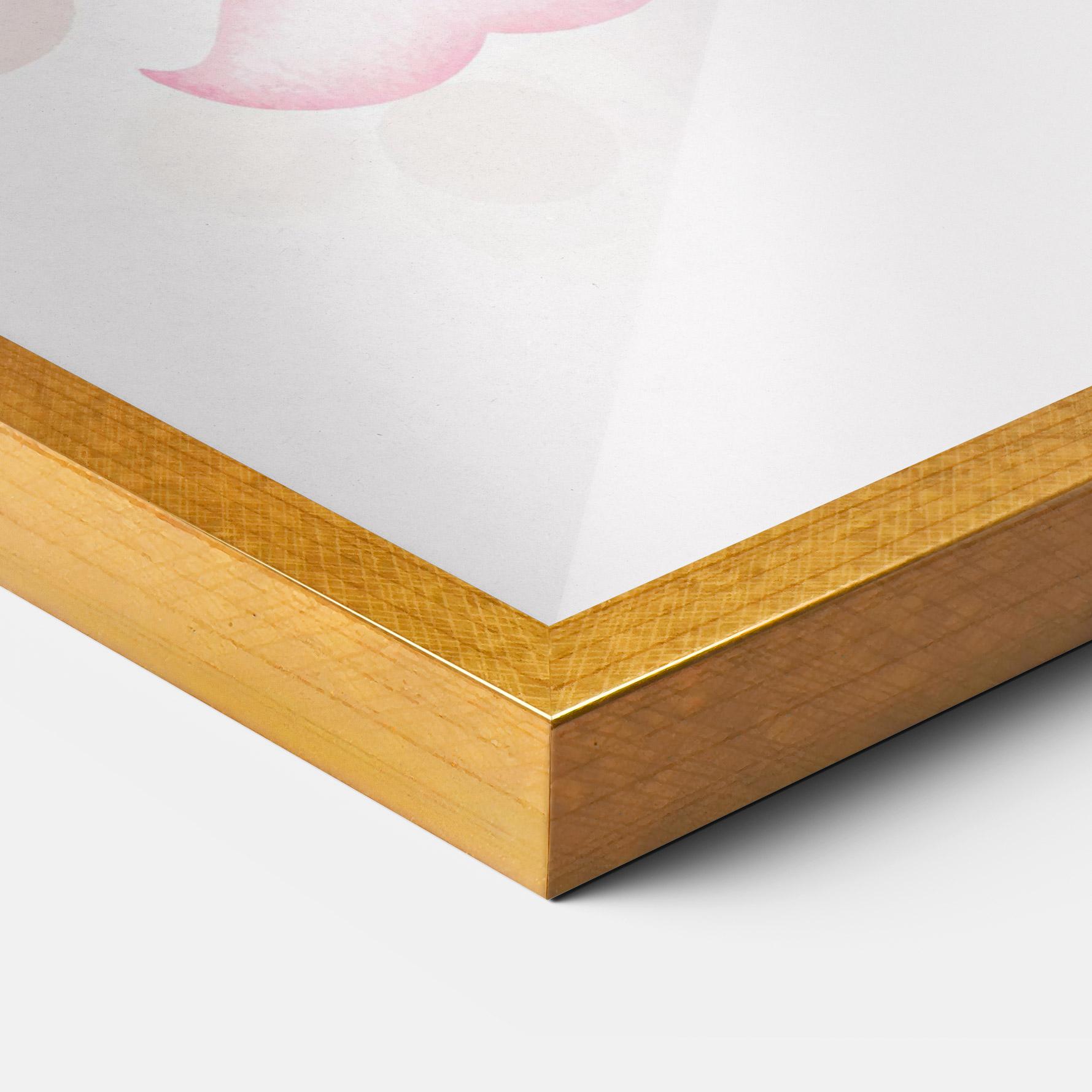 Plakat w Ramie Pink Bear Balloons mockup 3