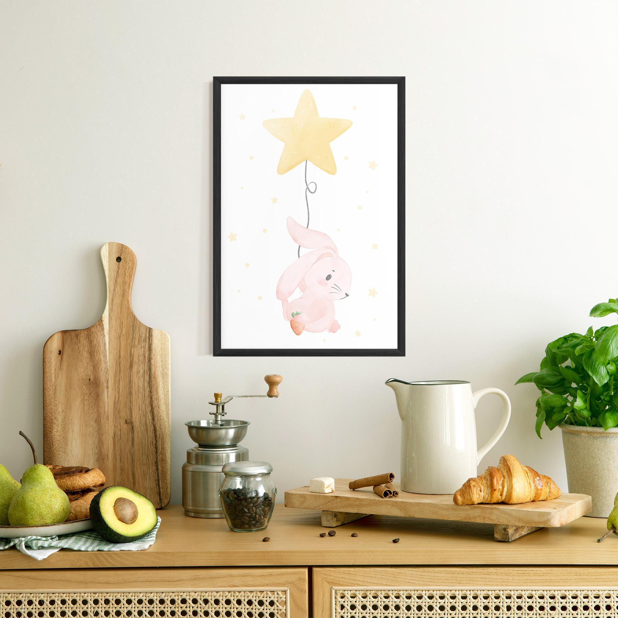 Plakat w Ramie Star Bunny mockup 8