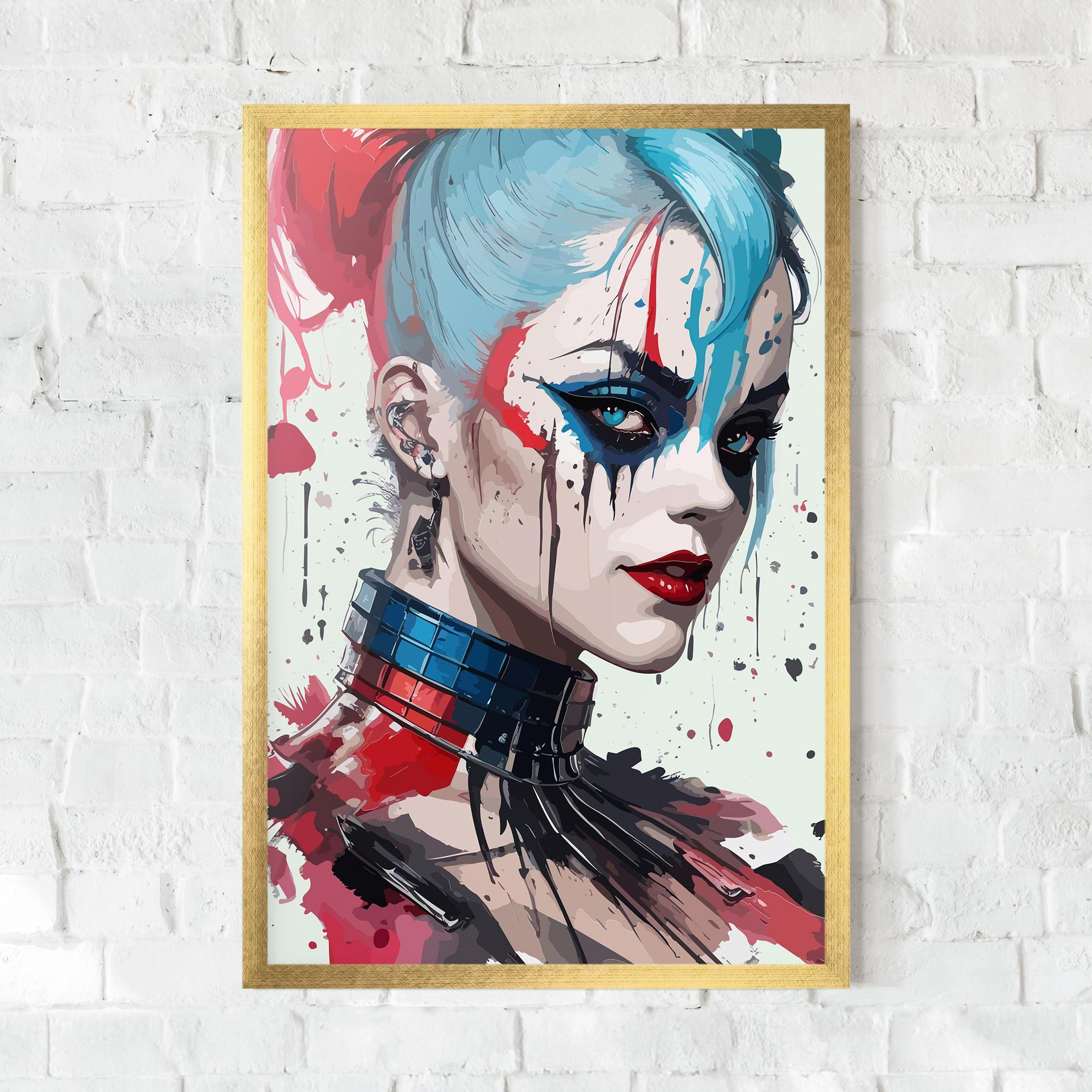 Plakat w Ramie Art Harley Quin mockup 0
