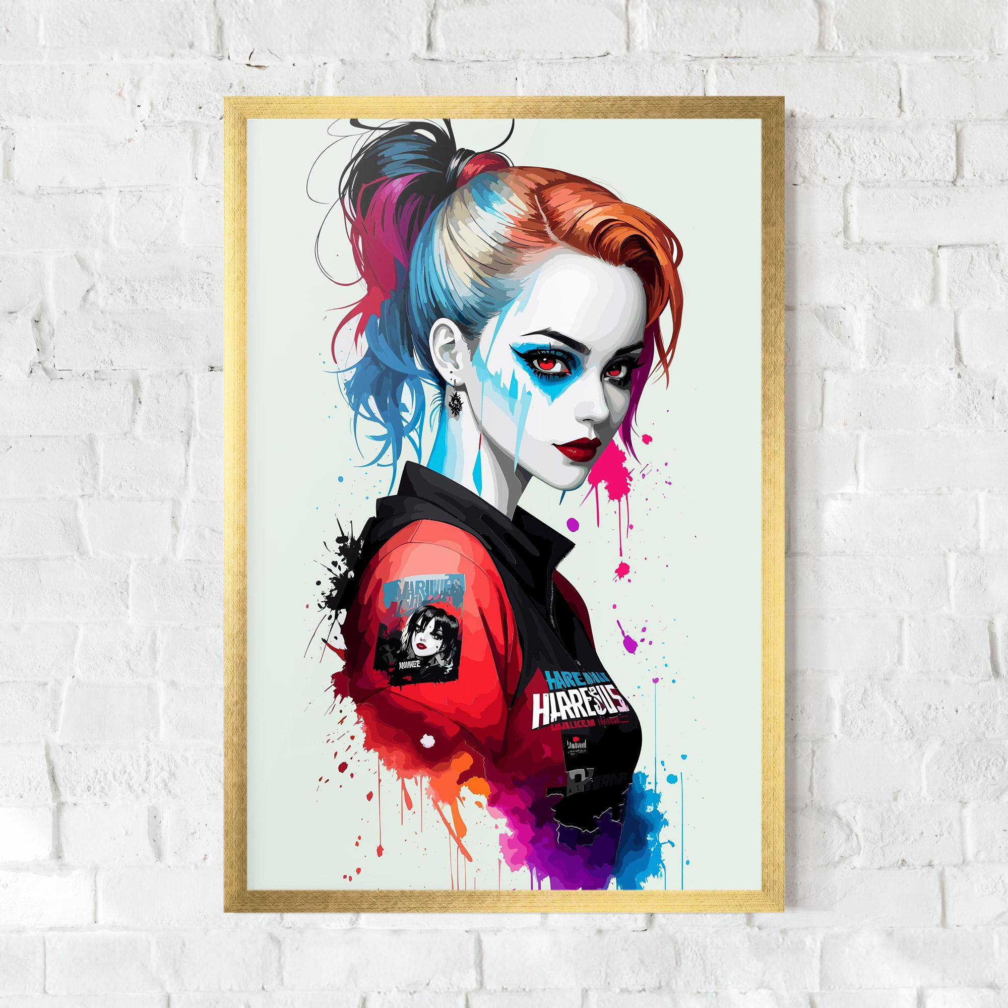Plakat w Ramie Harley Quin mockup 0