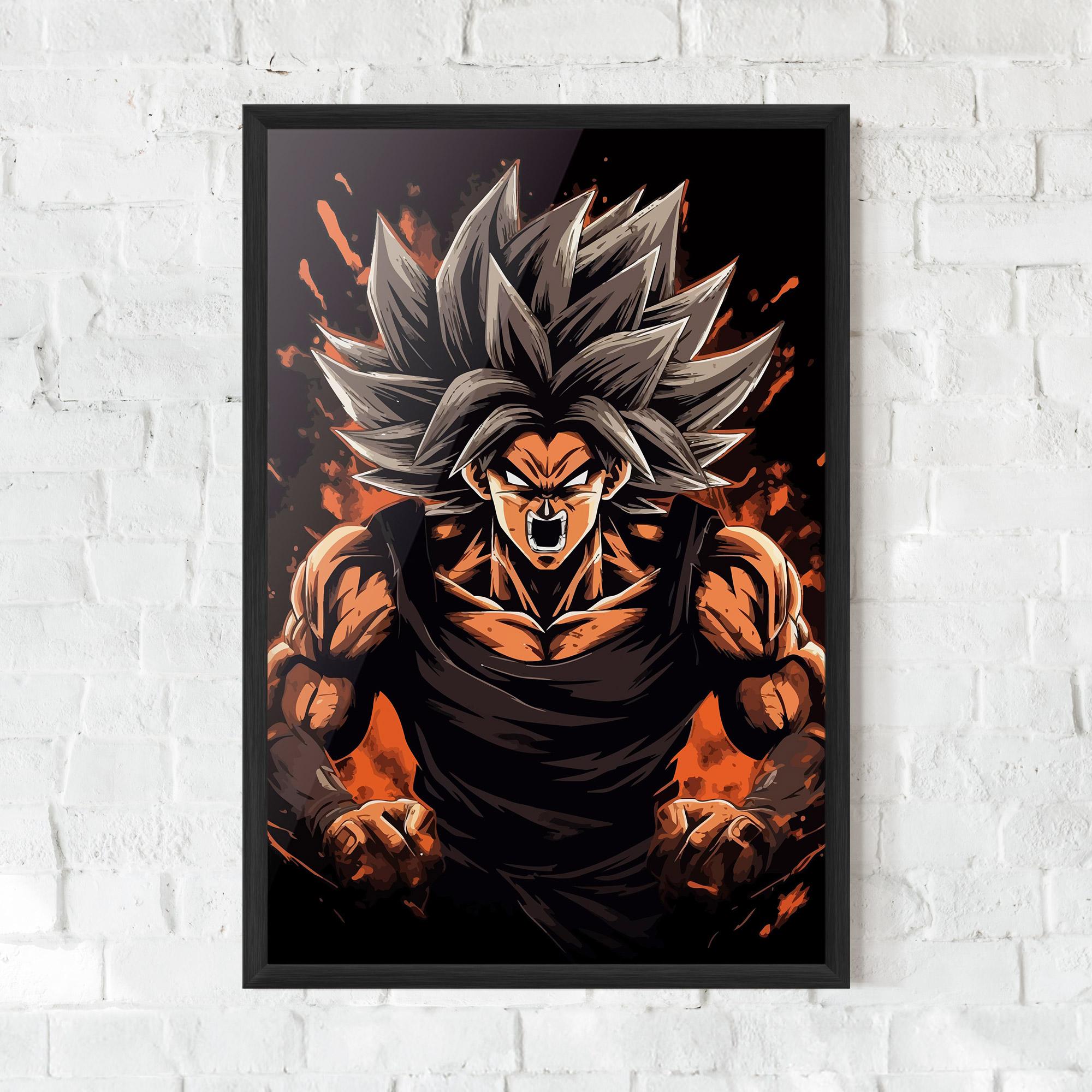 Plakat w Ramie Goku mockup 0