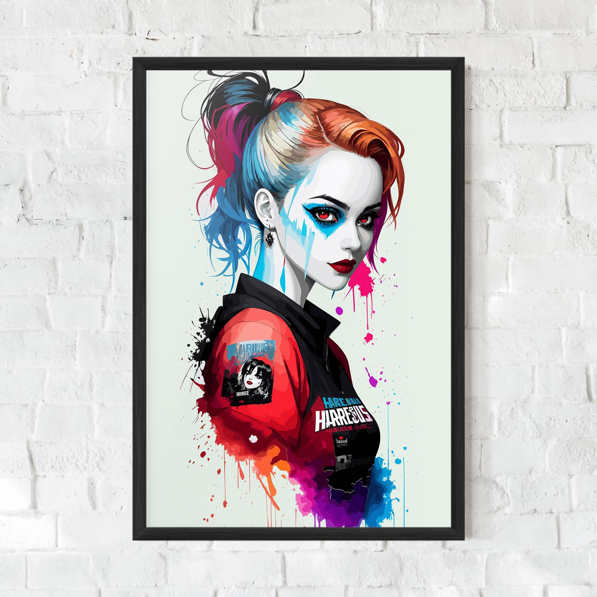 Plakat w Ramie Harley Quin mockup 0