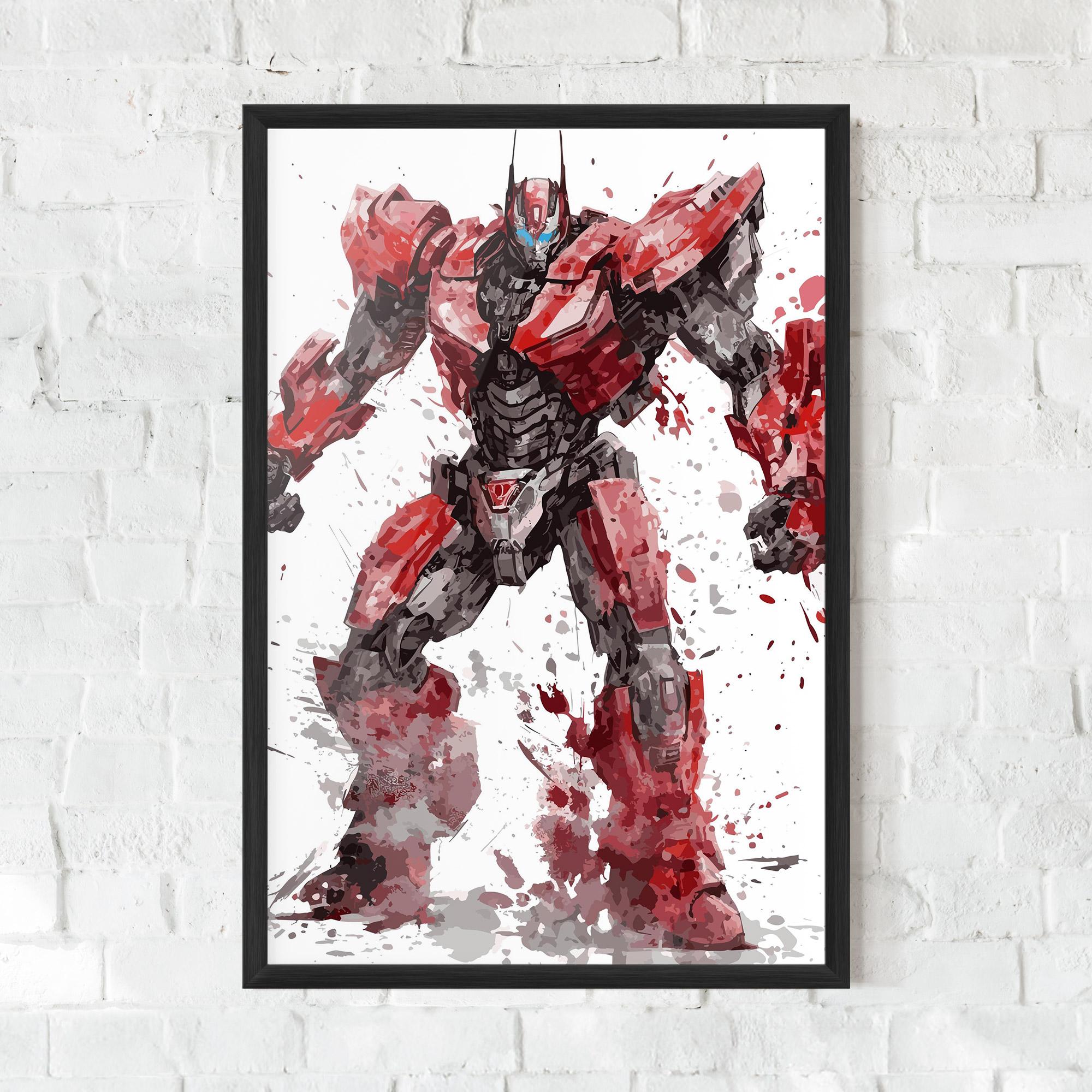 Plakat w Ramie Red Sentinel Prime mockup 0