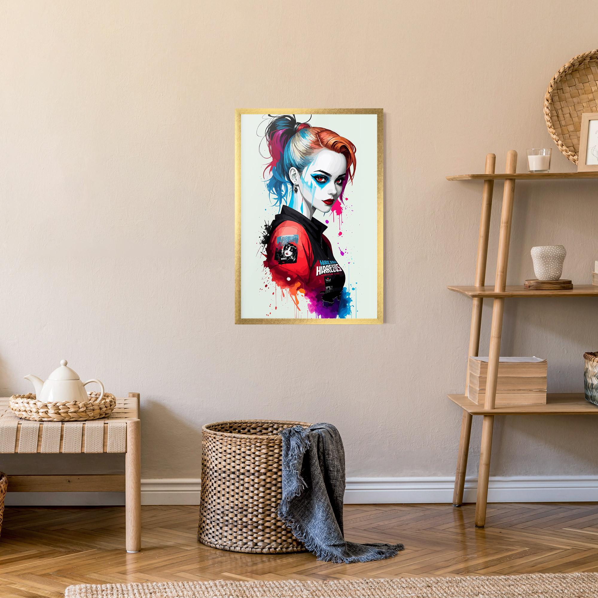 Plakat w Ramie Harley Quin mockup 9