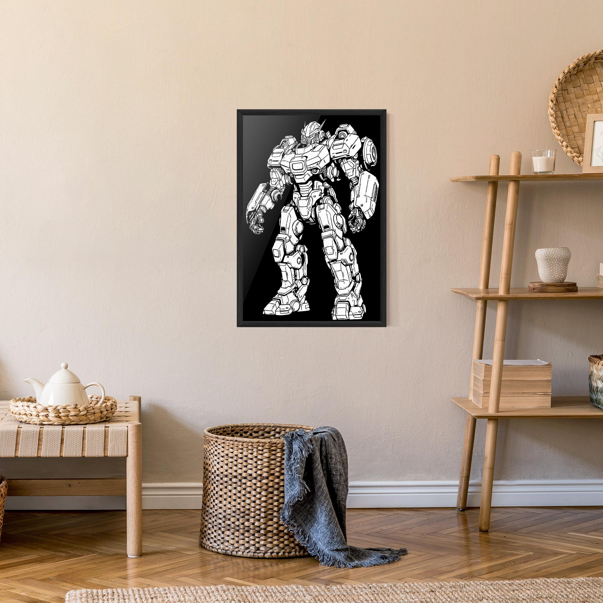 Plakat w Ramie Battlefield Robot mockup 9