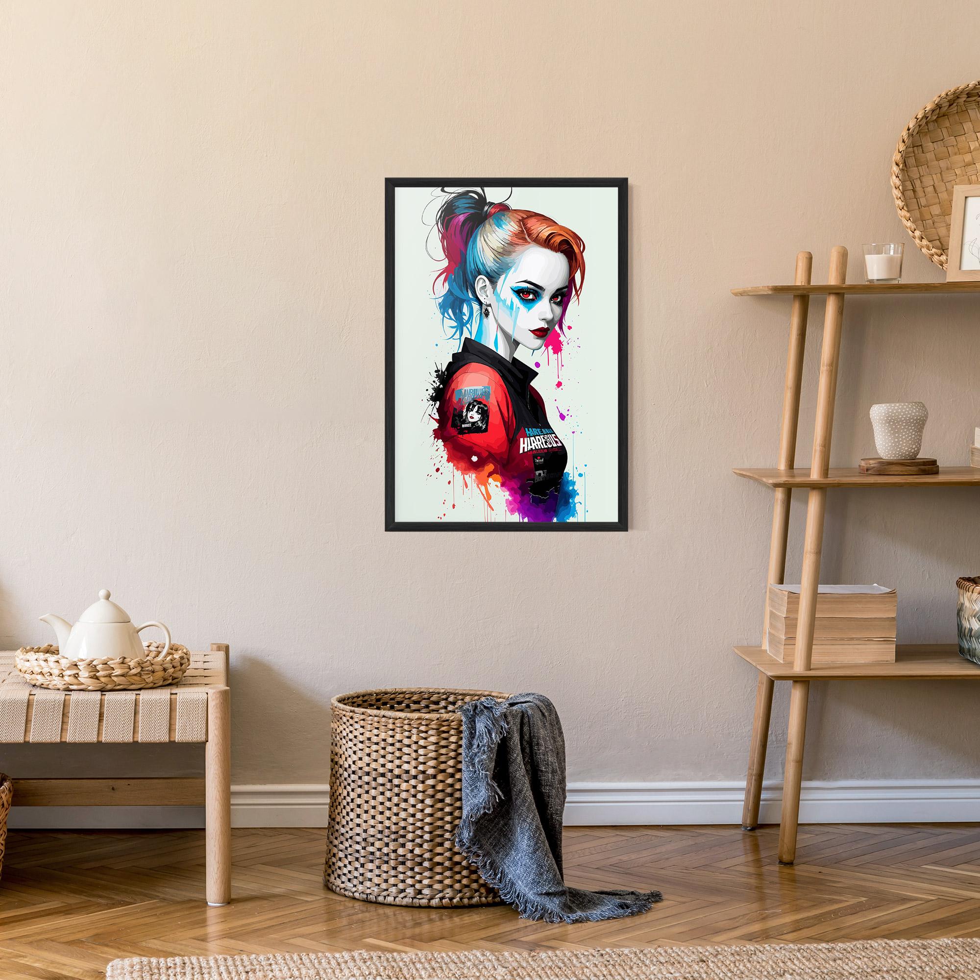 Plakat w Ramie Harley Quin mockup 9