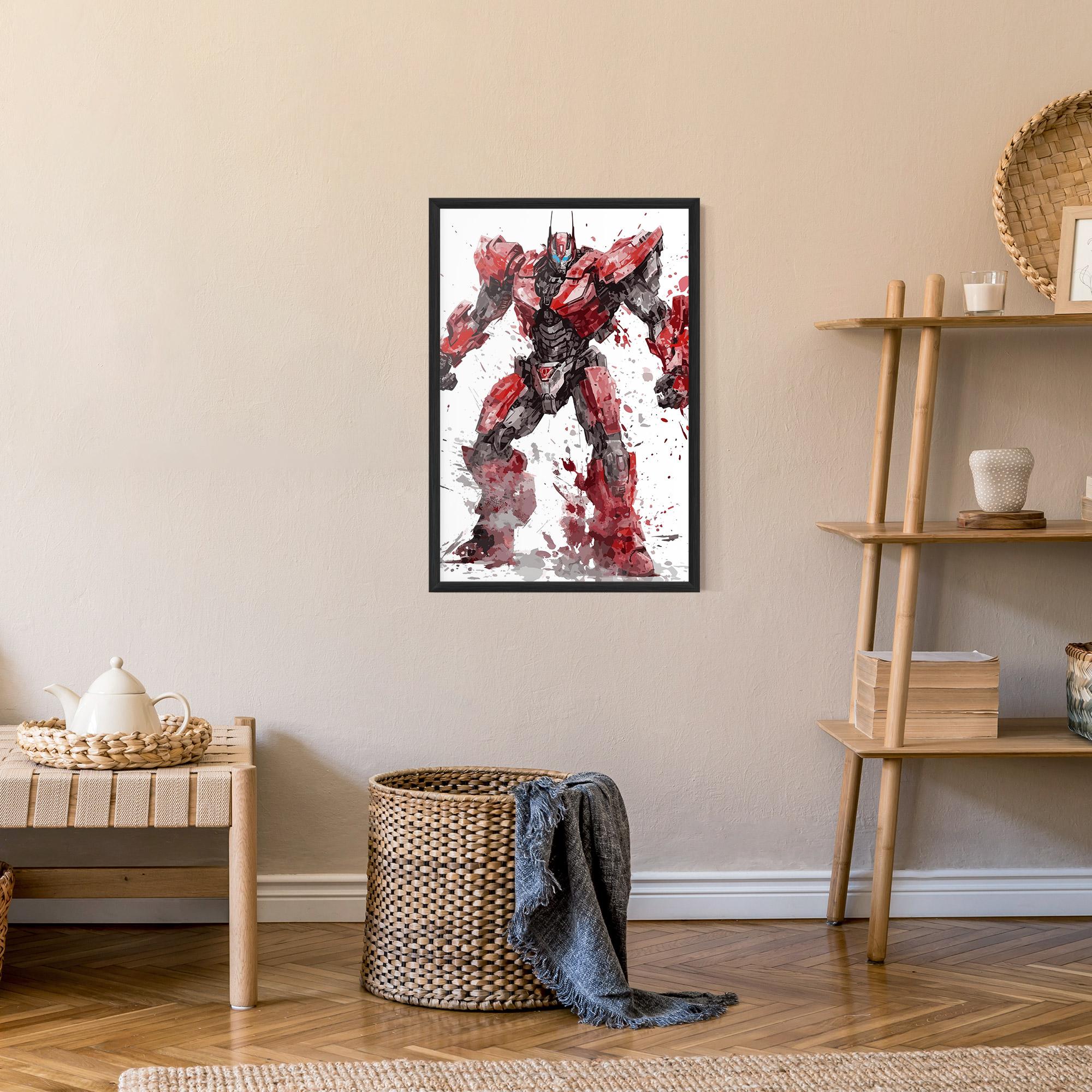 Plakat w Ramie Red Sentinel Prime mockup 9