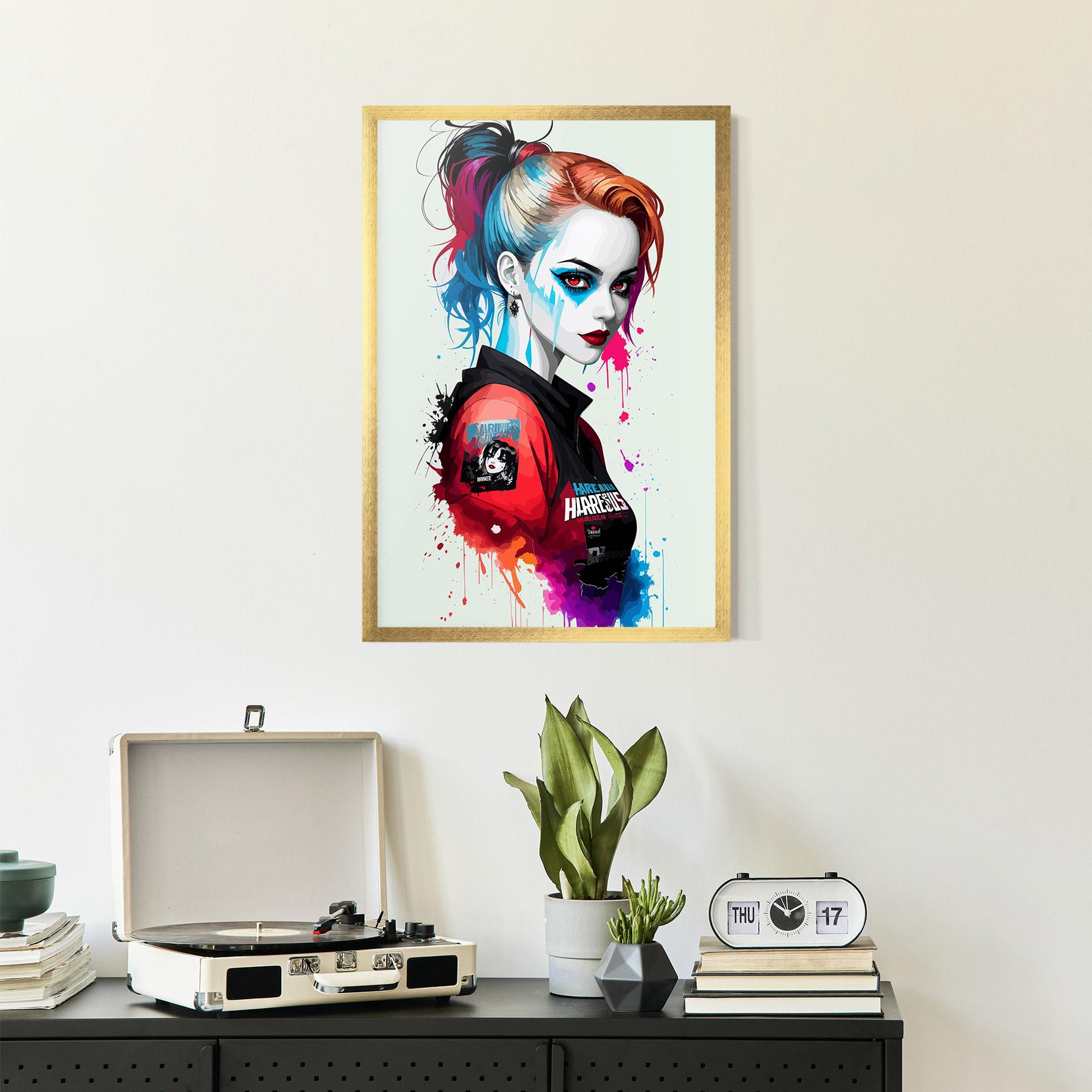 Plakat w Ramie Harley Quin mockup 2