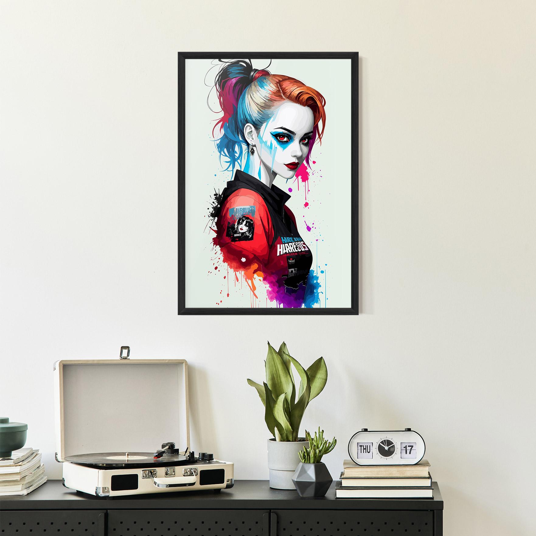 Plakat w Ramie Harley Quin mockup 2