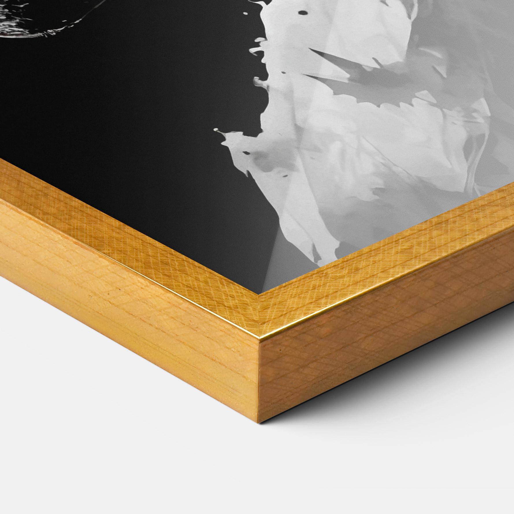 Plakat w Ramie Black White Batman mockup 3