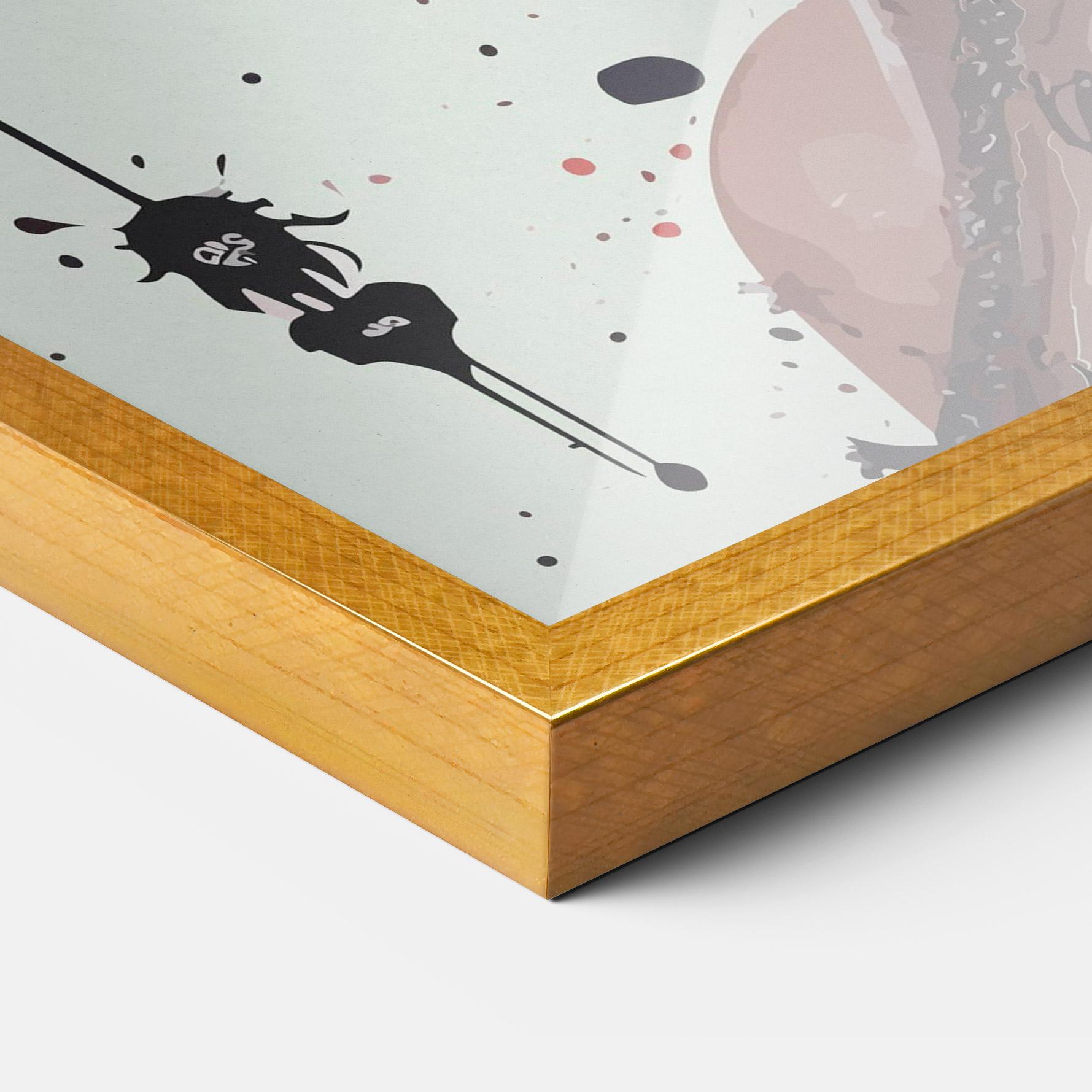 Plakat w Ramie Harley Quin Art mockup 3