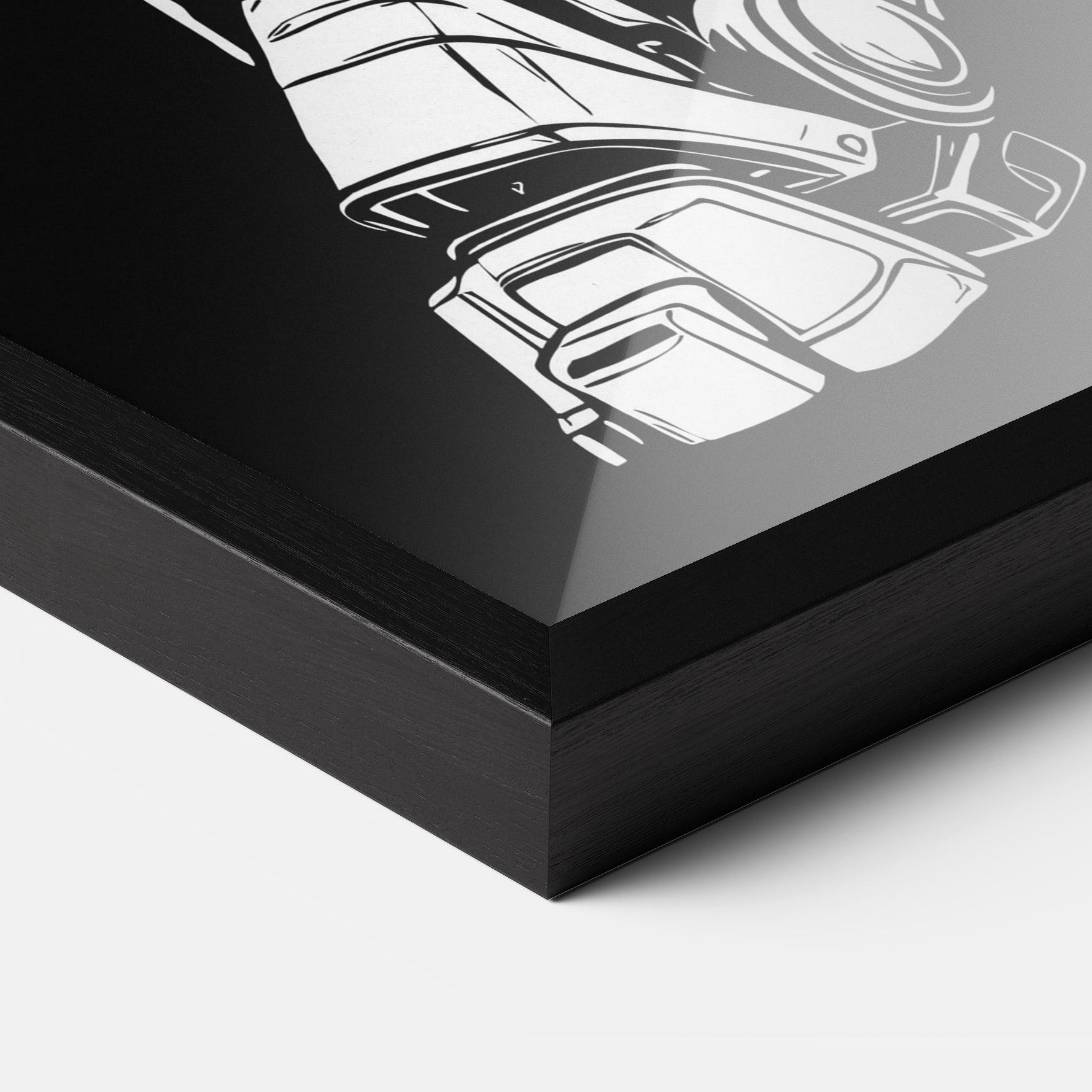 Plakat w Ramie Battlefield Robot Art mockup 3