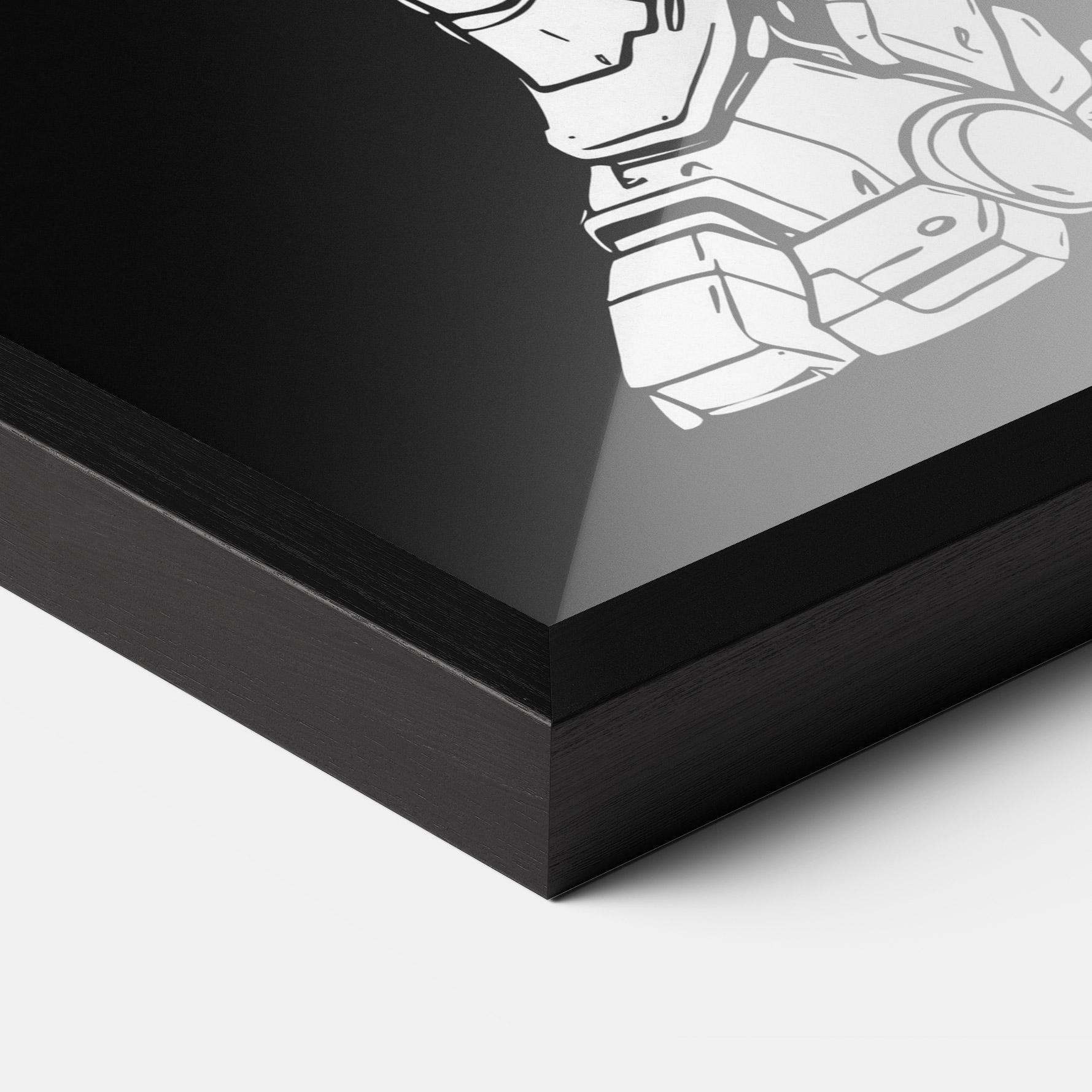 Plakat w Ramie Battlefield Robot mockup 3