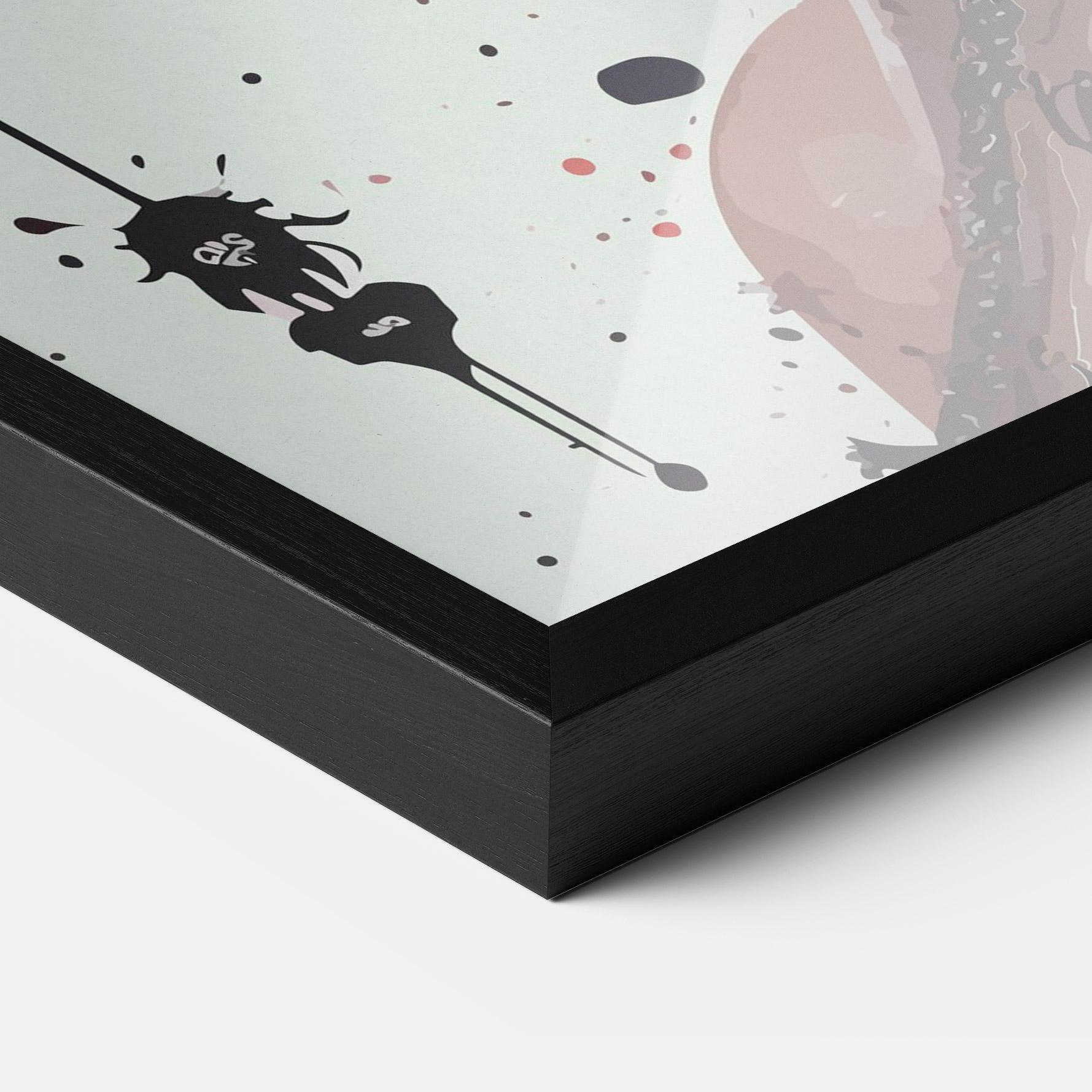 Plakat w Ramie Harley Quin Art mockup 3