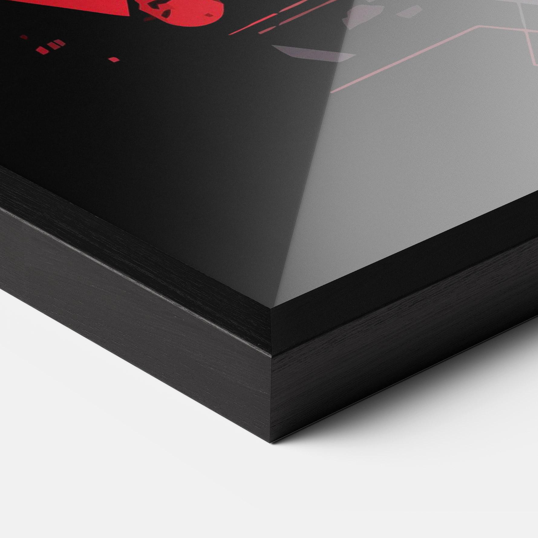 Plakat w Ramie Red Robot Art mockup 3