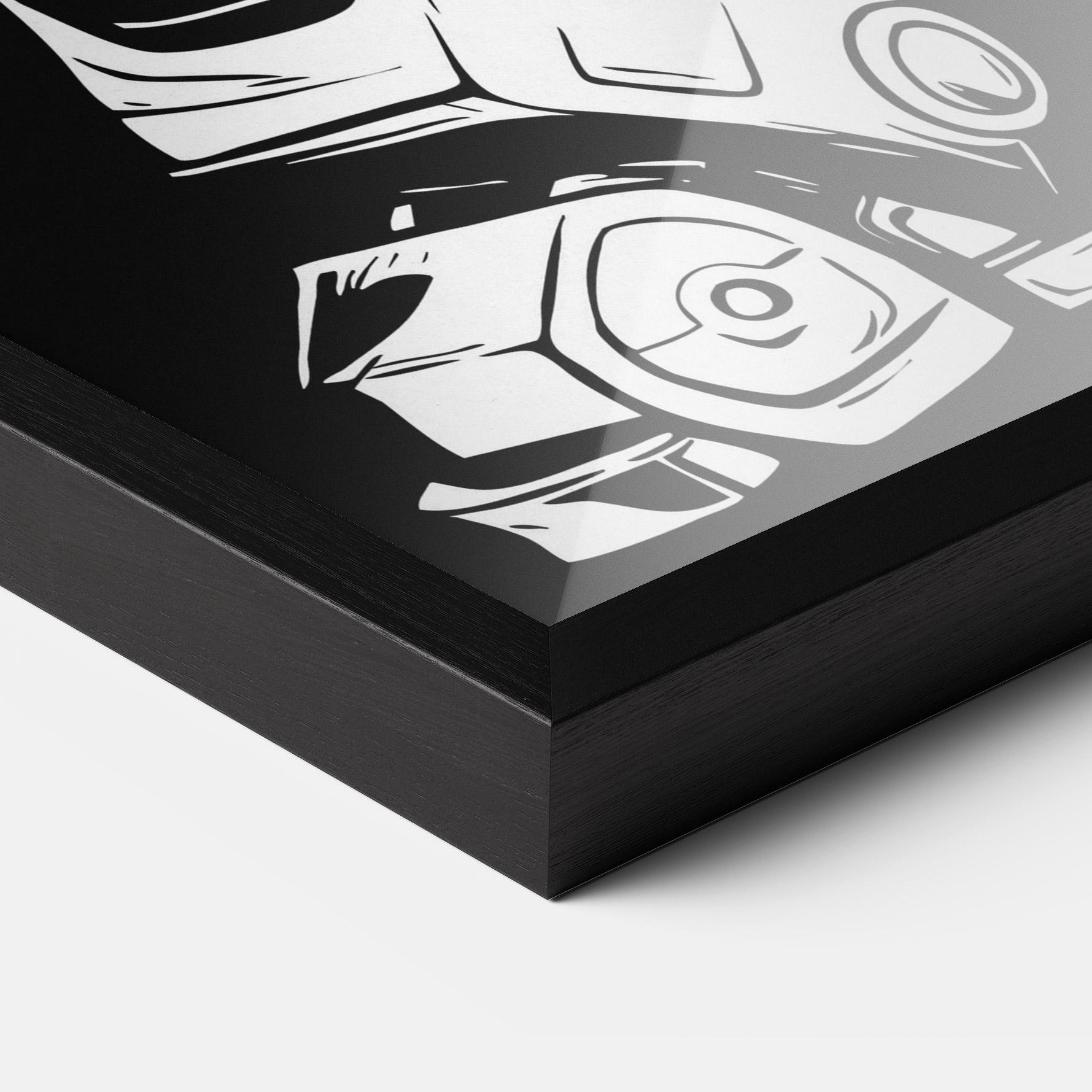 Plakat w Ramie Robot Machine mockup 3